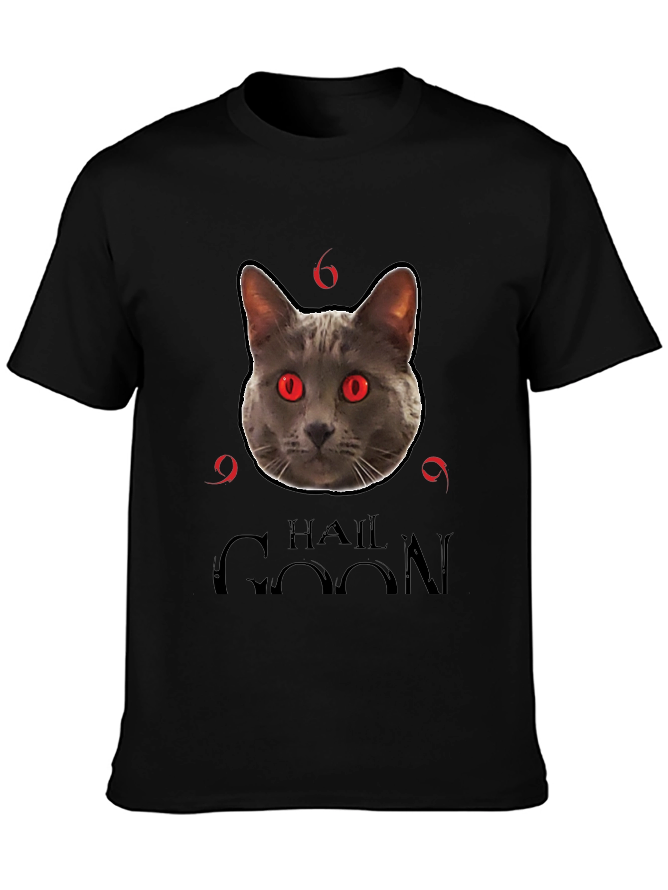 Hail Goon Cat T-Shirt - Black