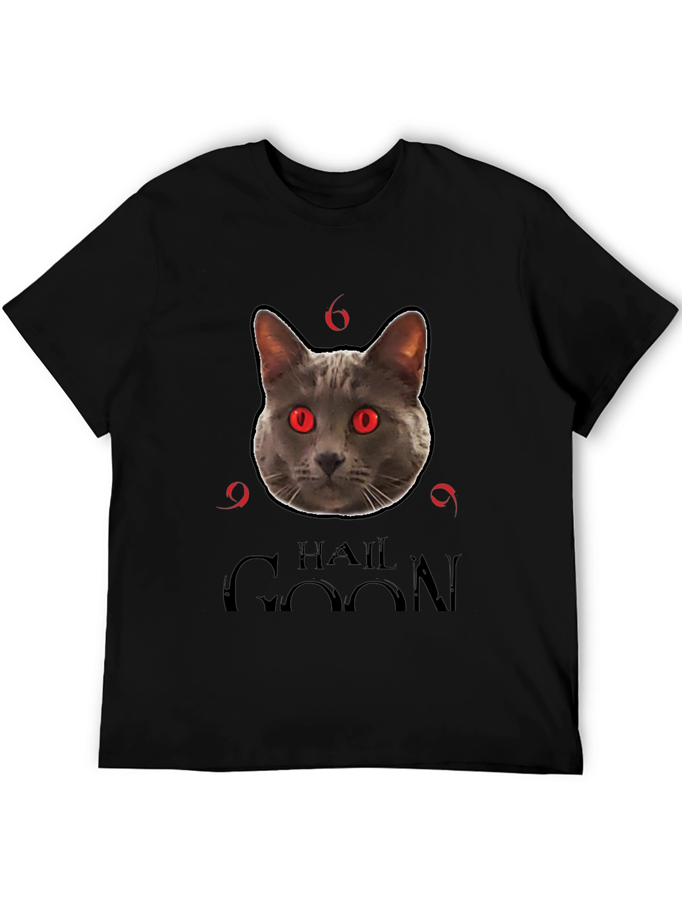 Hail Goon Cat T-Shirt - Black