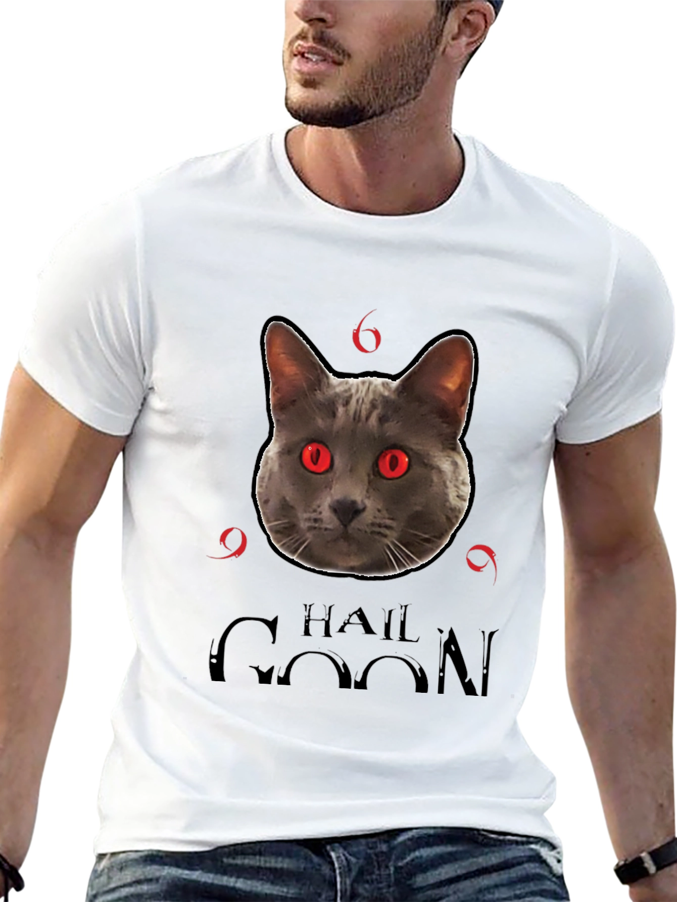 Hail Goon Cat T-Shirt - Black
