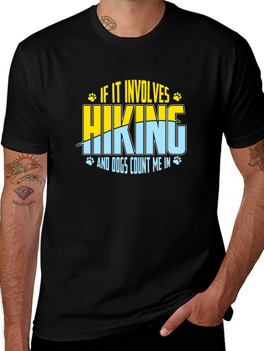 Hiking & Dogs Graphic Tee - Outdoor Adventure Shirt
