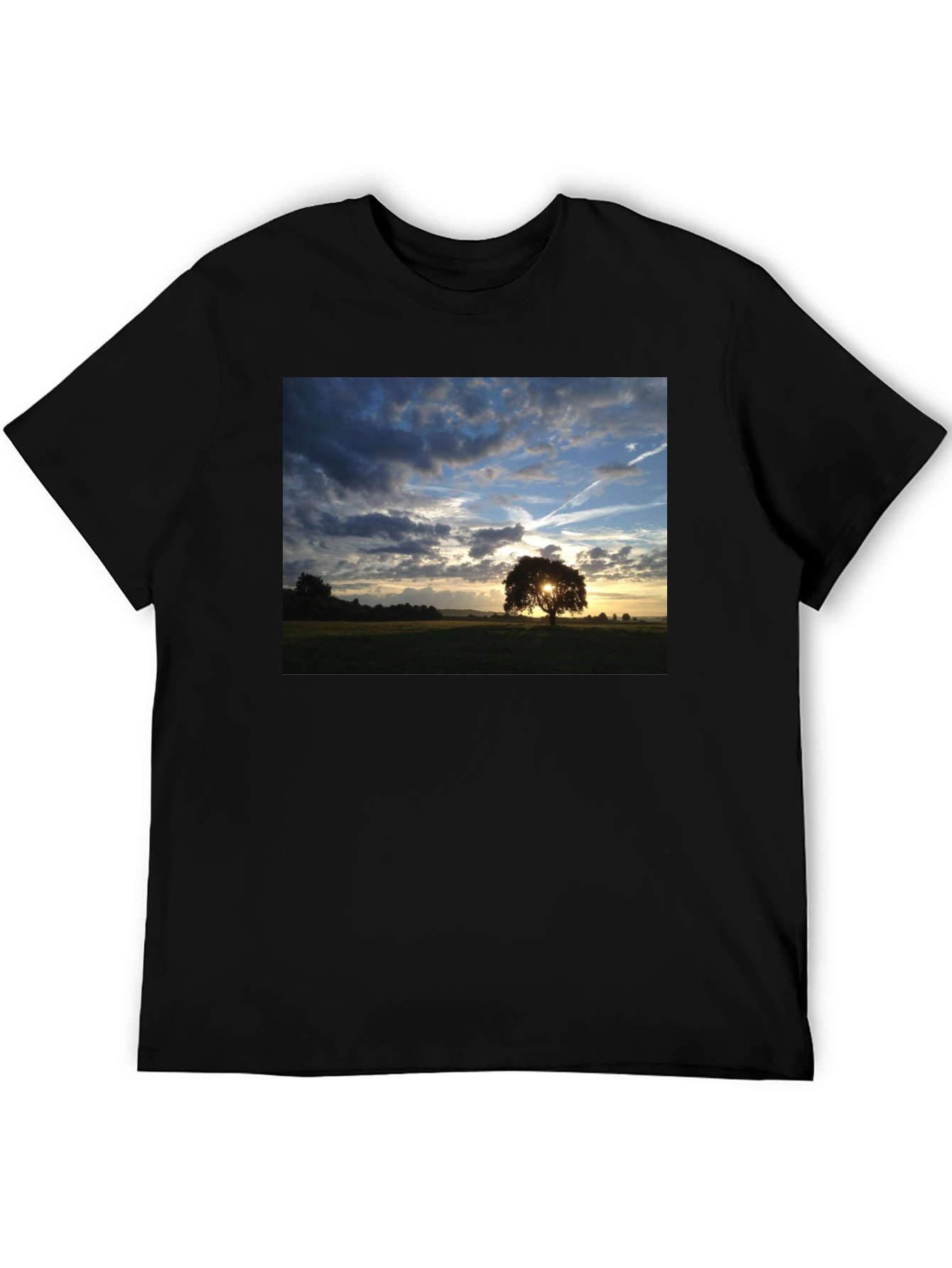 Sunset Tree Graphic Tee - Nature Lovers T-Shirt