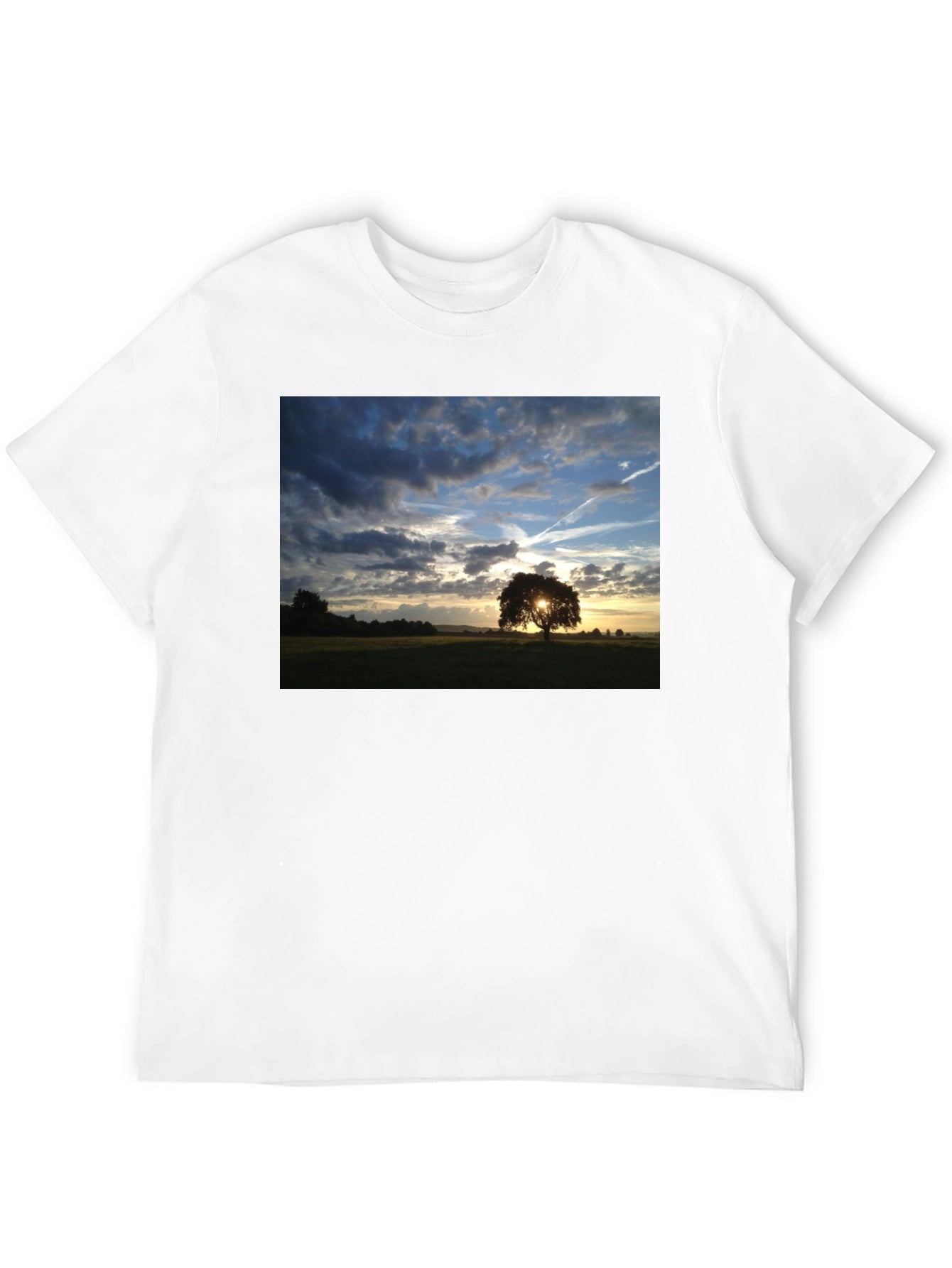 Sunset Tree Graphic Tee - Nature Lovers T-Shirt