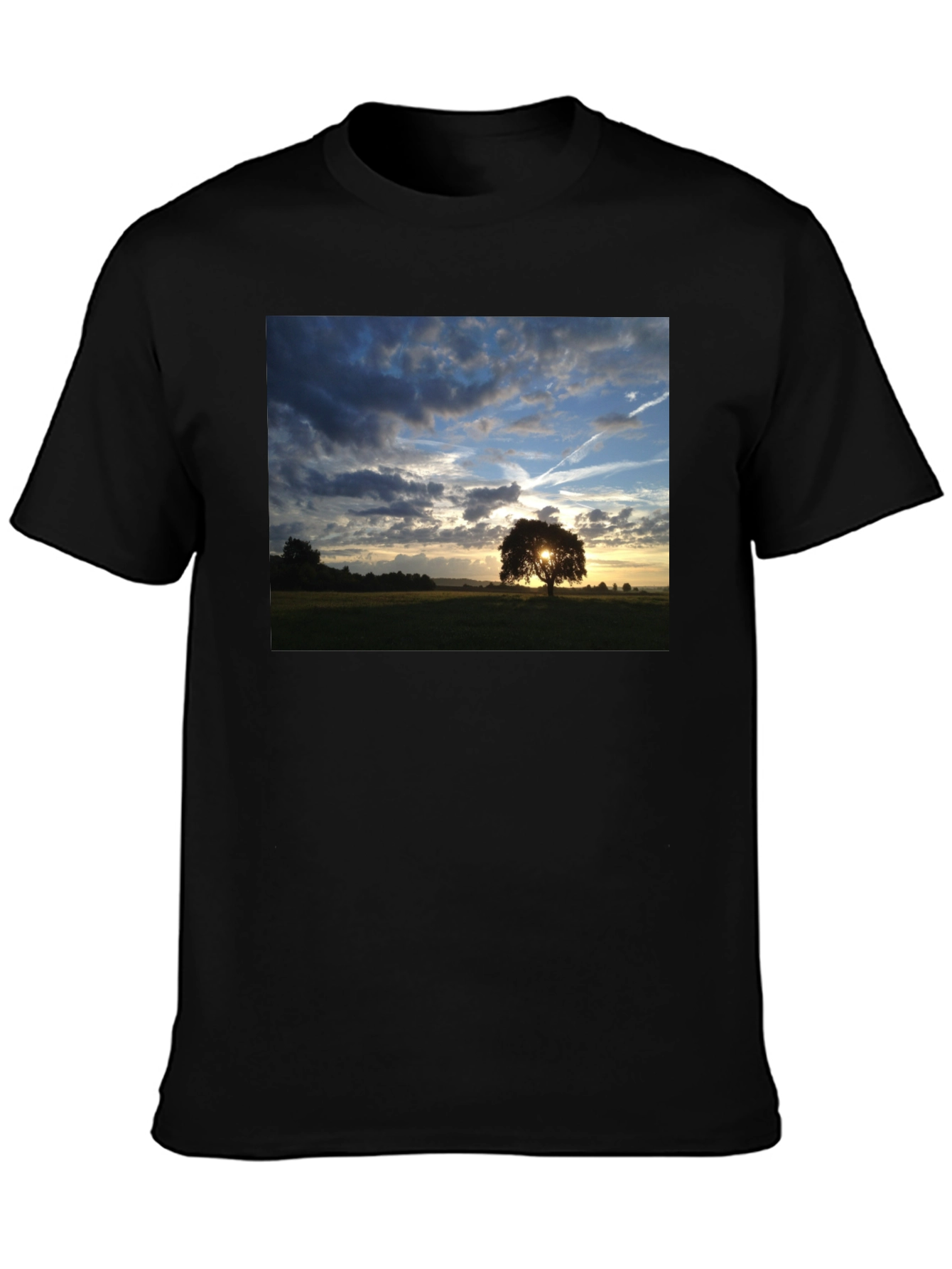 Sunset Tree Graphic Tee - Nature Lovers T-Shirt