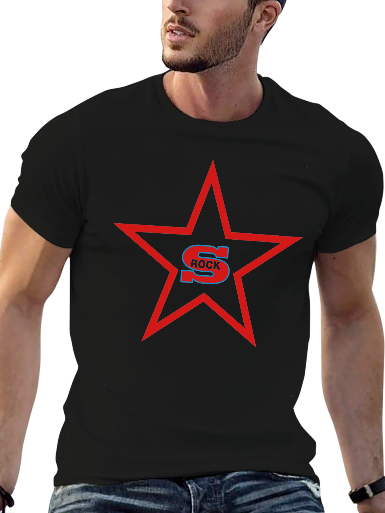 Rock Star Graphic Black T-Shirt