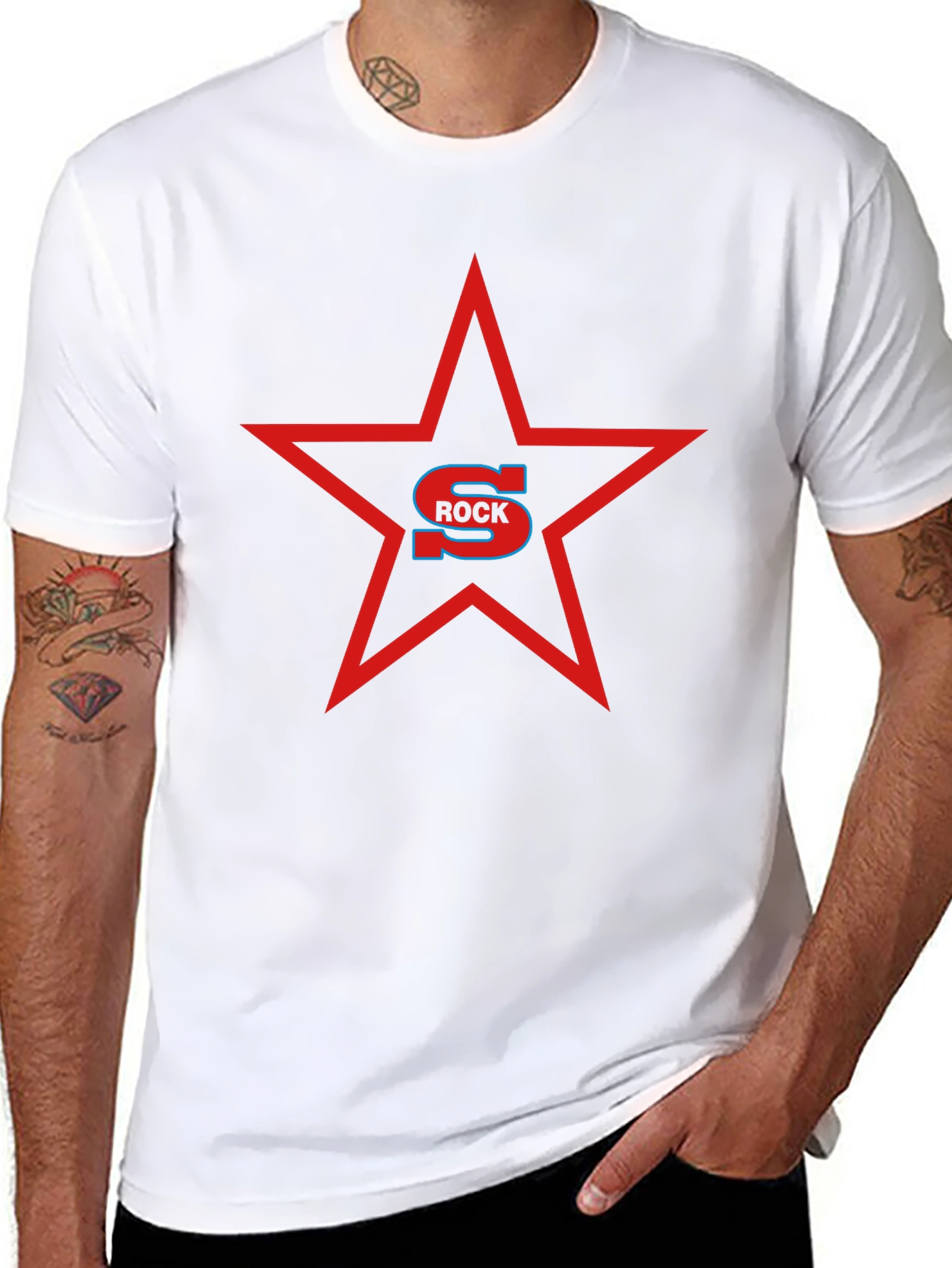 Rock Star Graphic Black T-Shirt