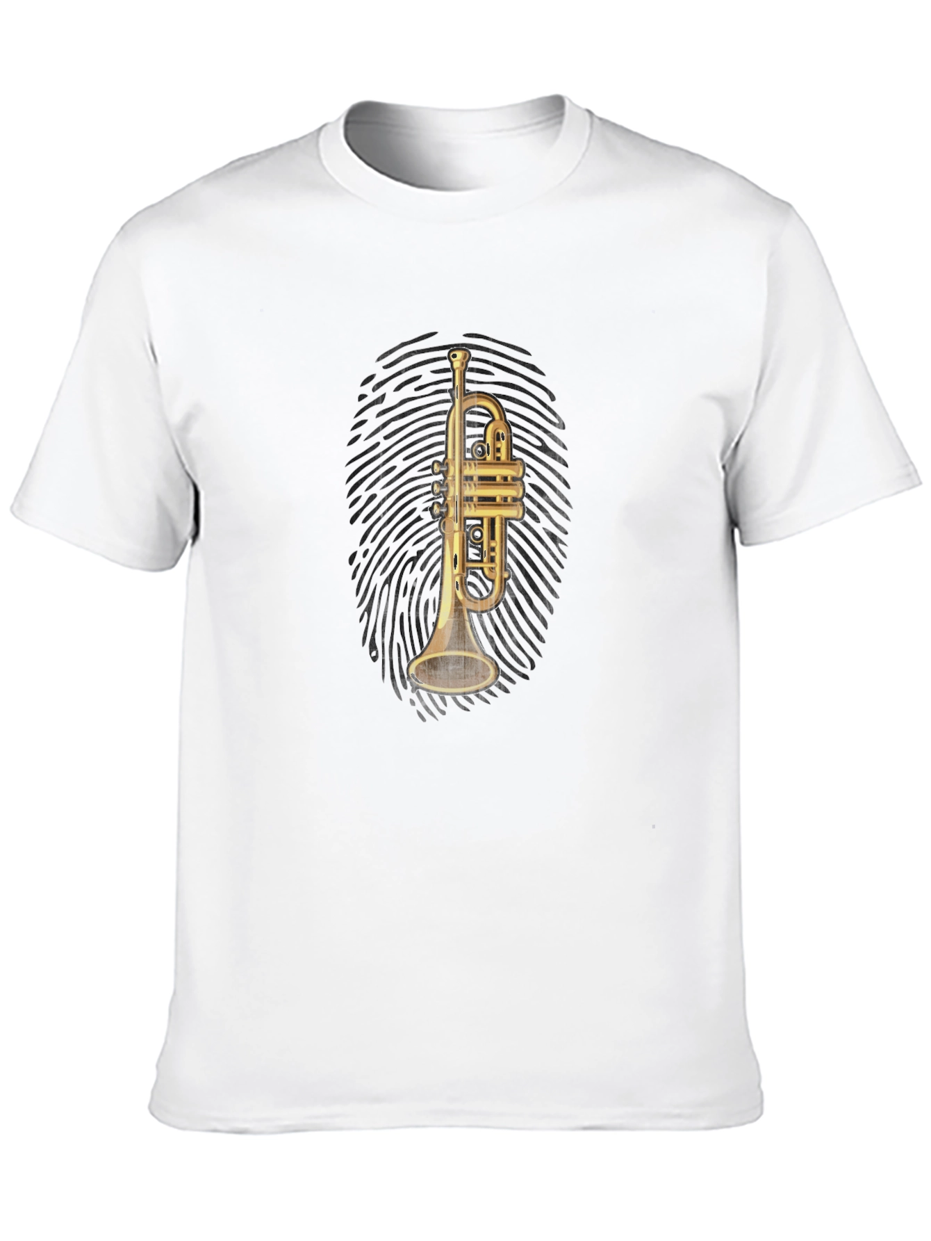 Trumpet Fingerprint Graphic Tee