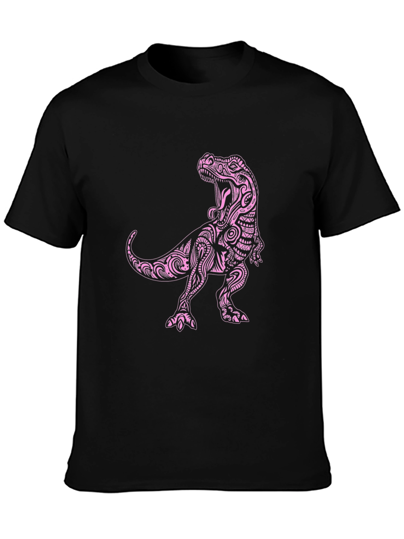 Dinosaur Graphic Tee - Black Cotton Blend