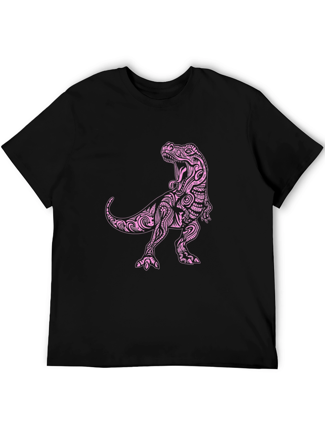 Dinosaur Graphic Tee - Black Cotton Blend