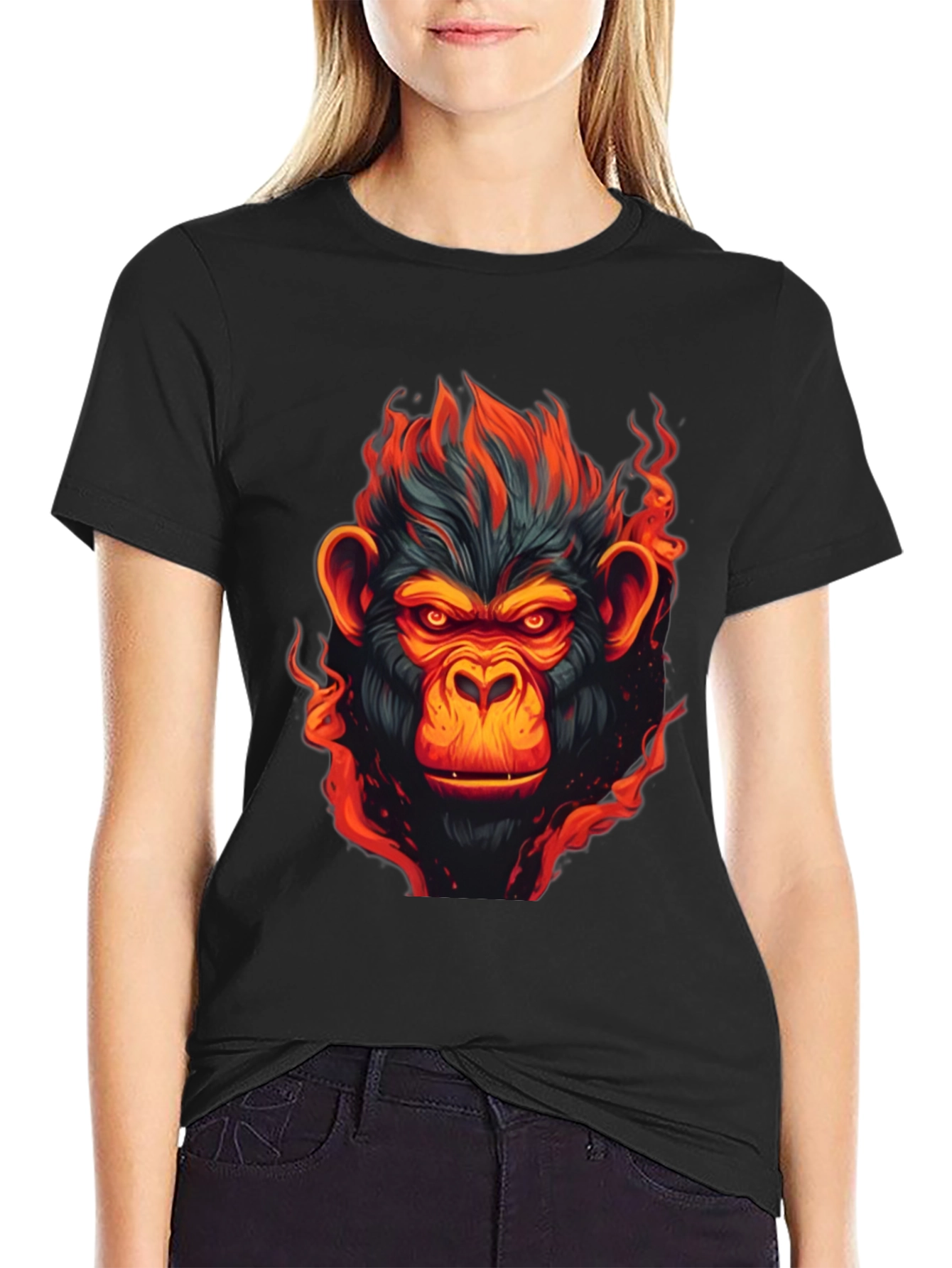 Fiery Ape Graphic T-Shirt
