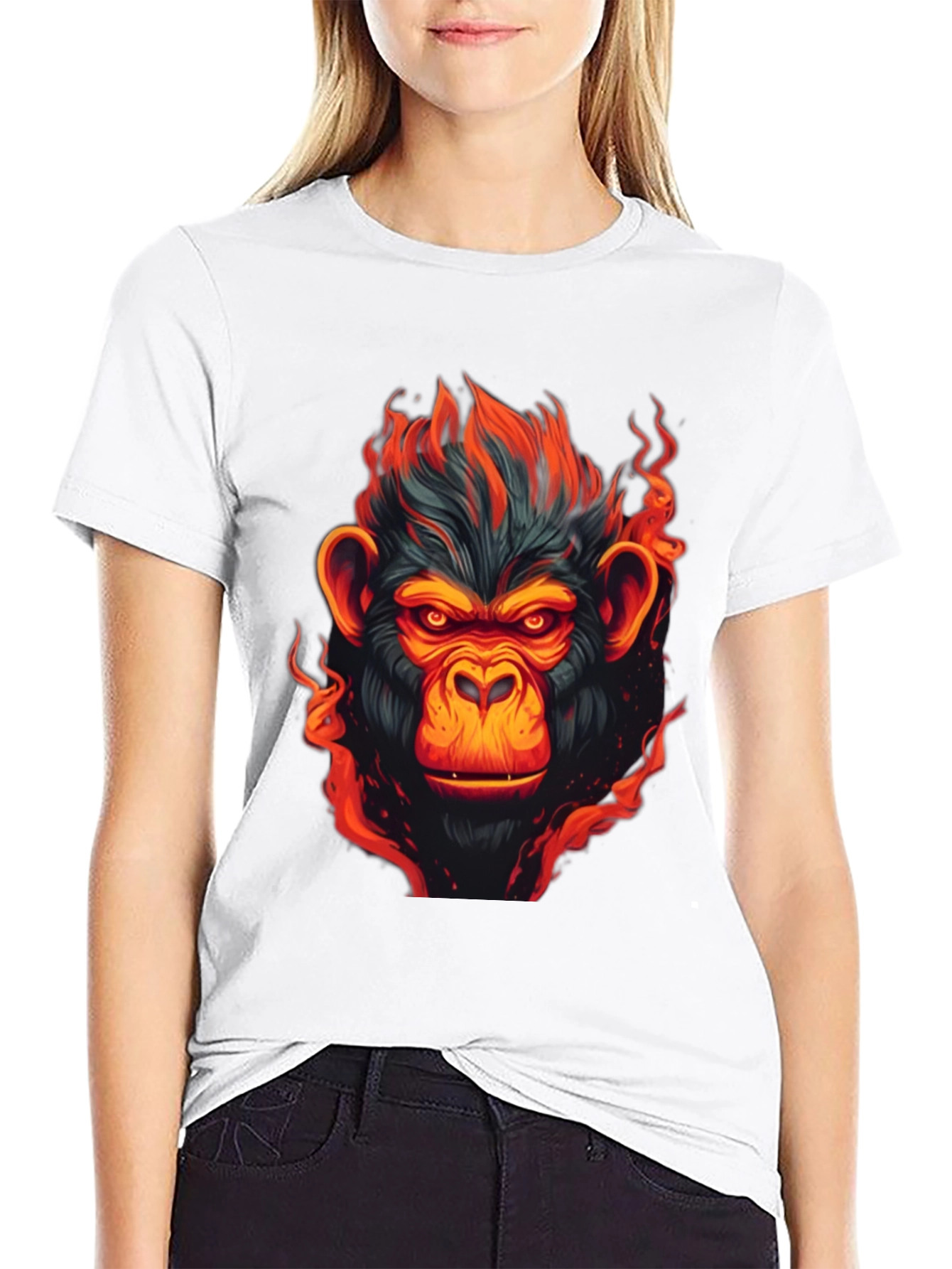 Fiery Ape Graphic T-Shirt