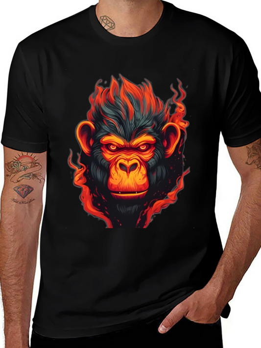 Fiery Ape Graphic T-Shirt