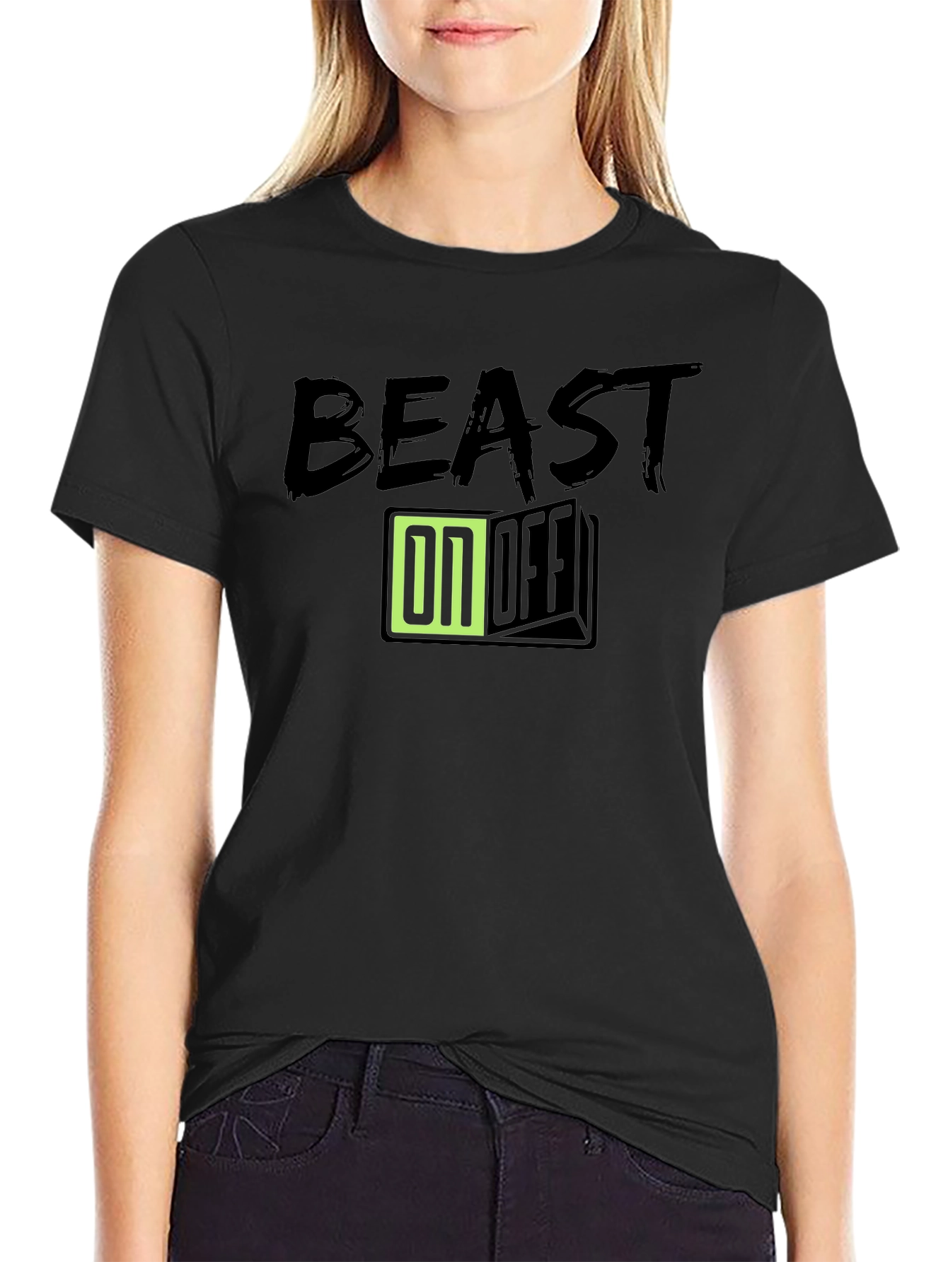 Beast On/Off Graphic Tee - Black