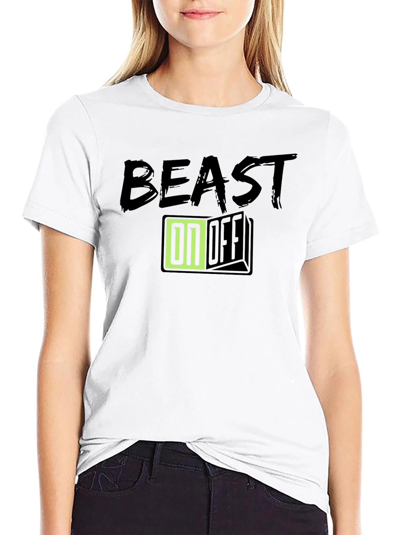 Beast On/Off Graphic Tee - Black