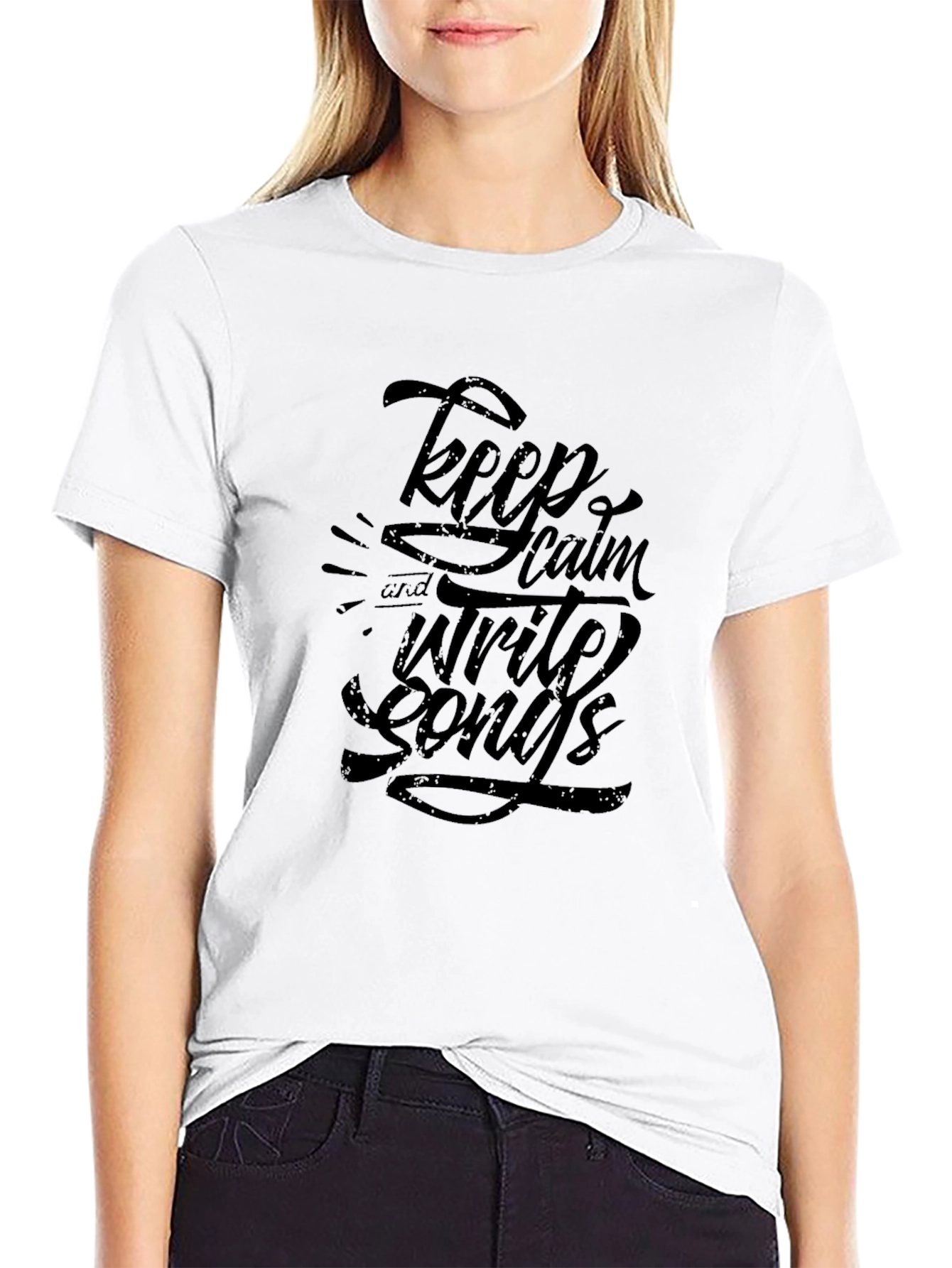 Keep Calm and Write Songs Graphic Tee