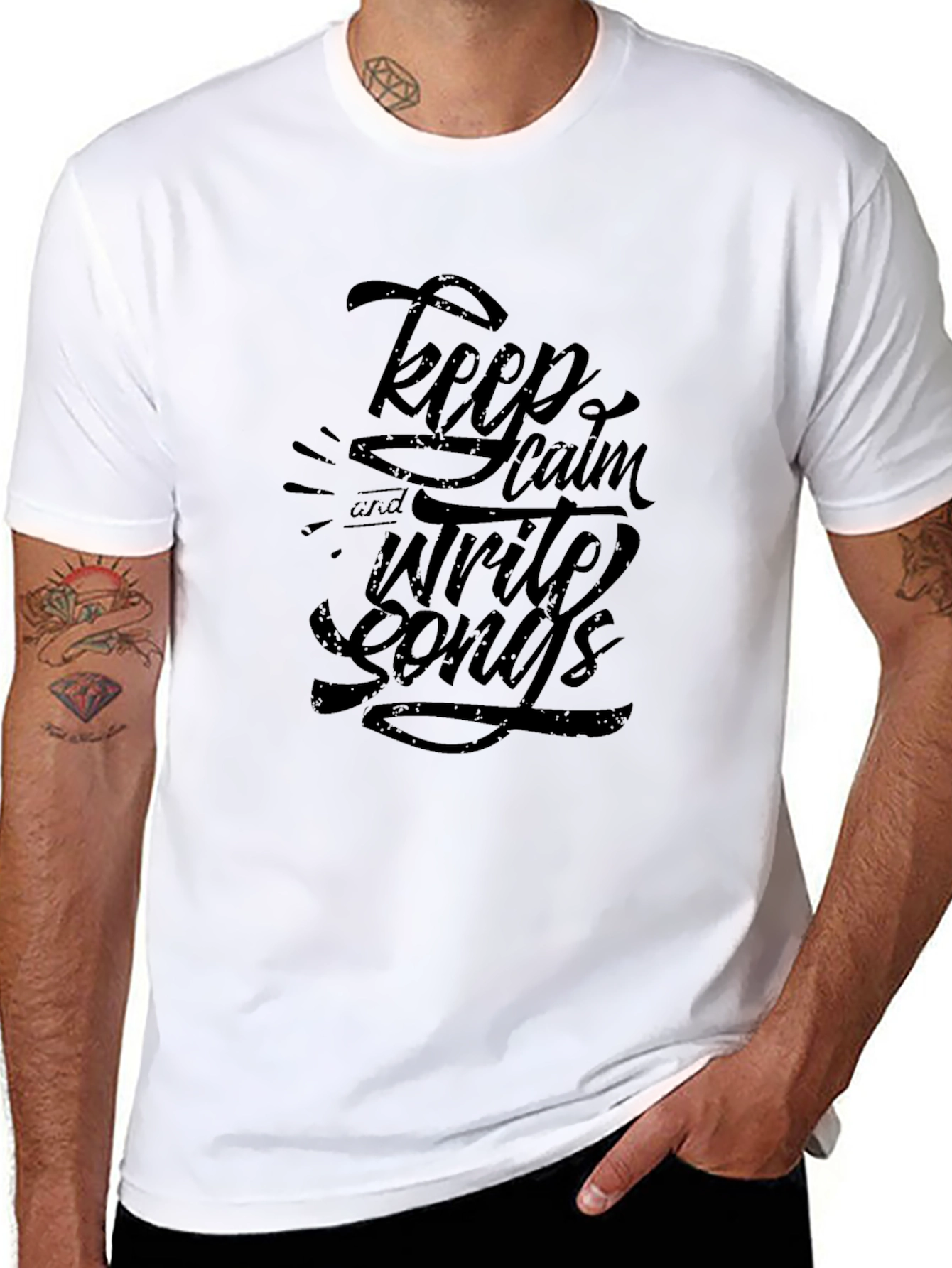 Keep Calm and Write Songs Graphic Tee