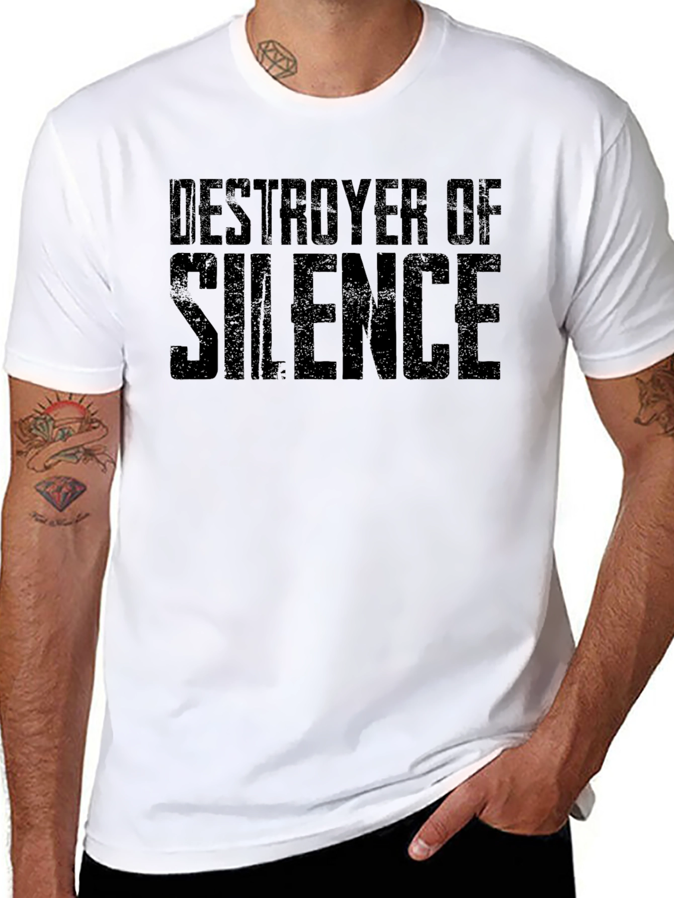 Destroyer of Silence Black Graphic Tee