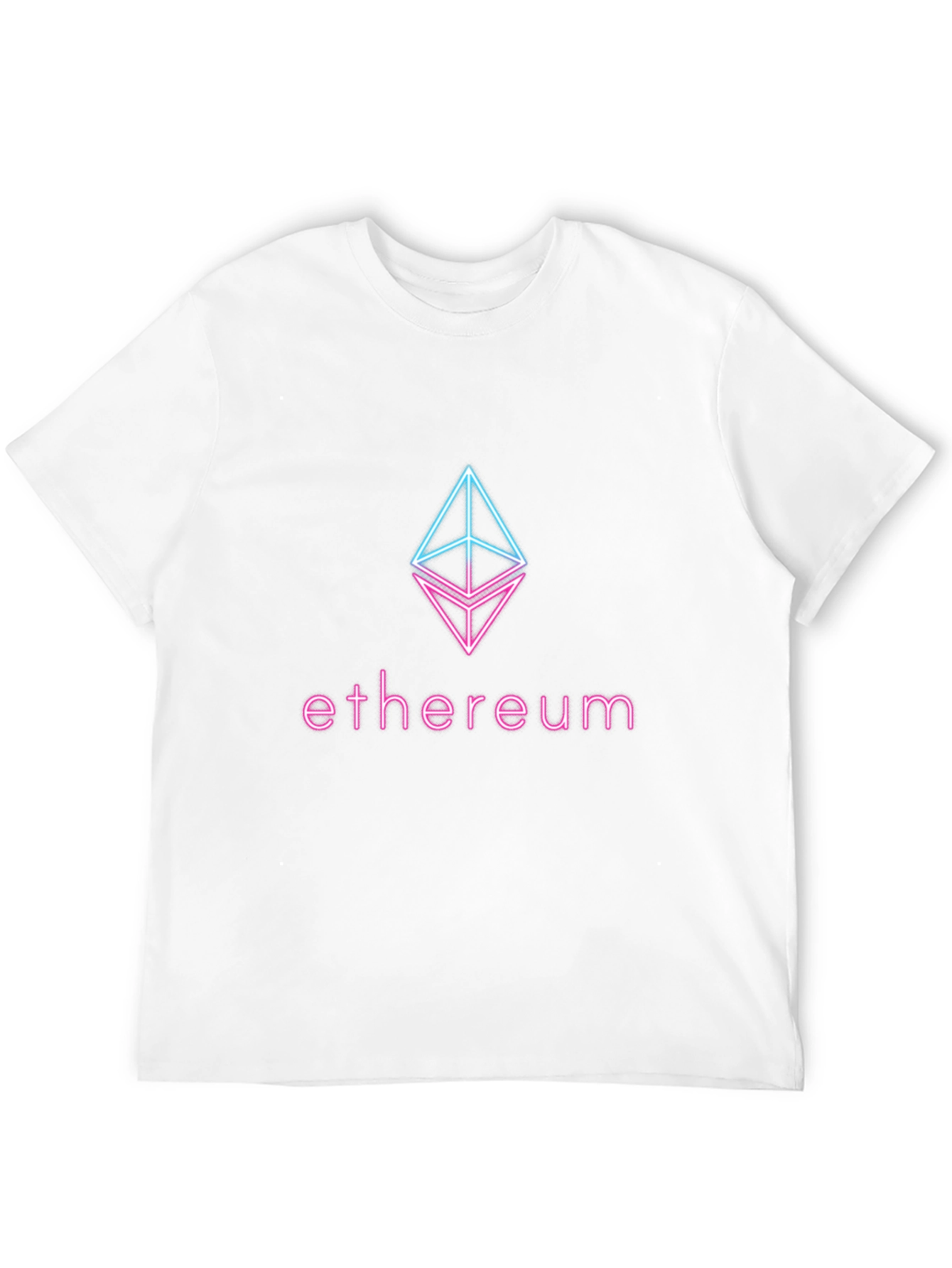 Ethereum Crypto Logo T-Shirt - Neon Design