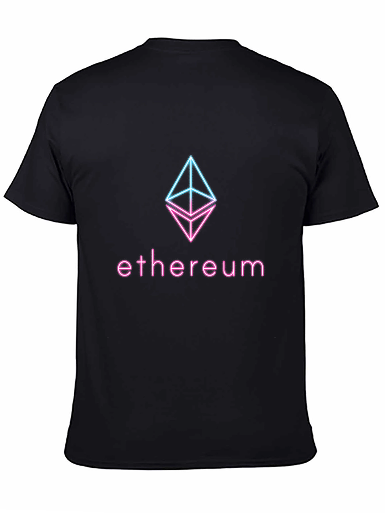 Ethereum Crypto Logo T-Shirt - Neon Design