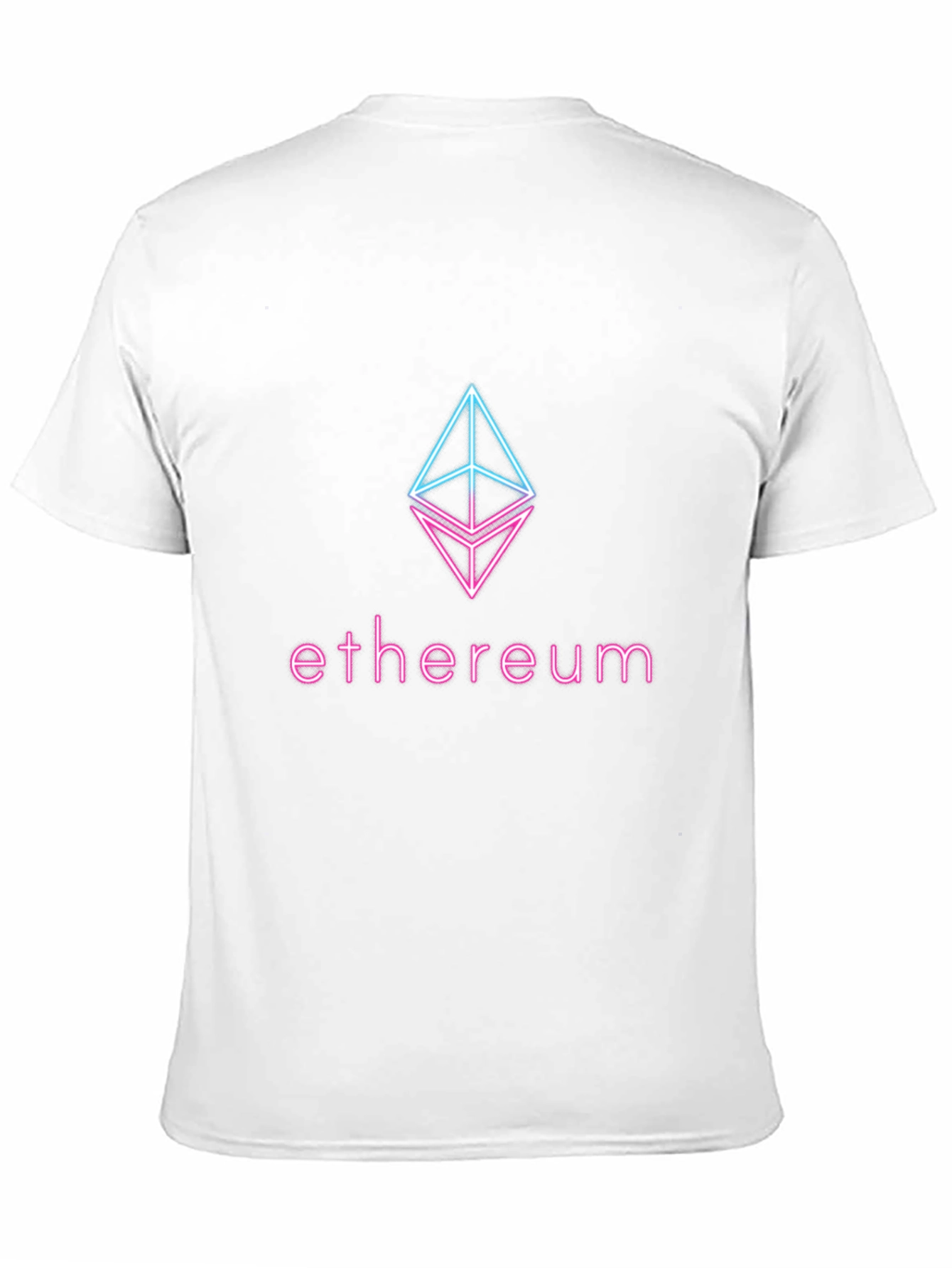 Ethereum Crypto Logo T-Shirt - Neon Design