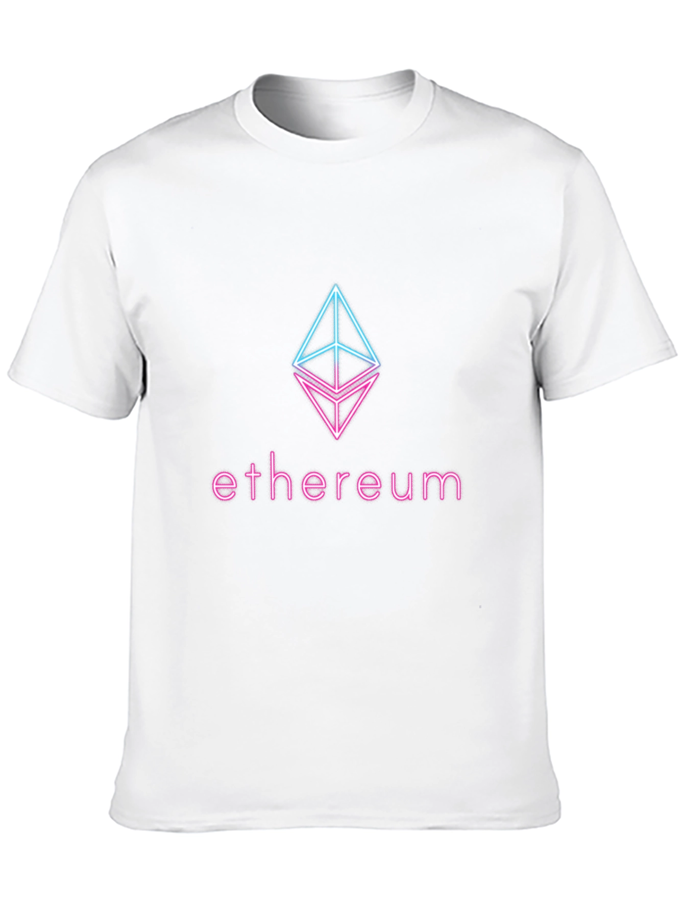 Ethereum Crypto Logo T-Shirt - Neon Design