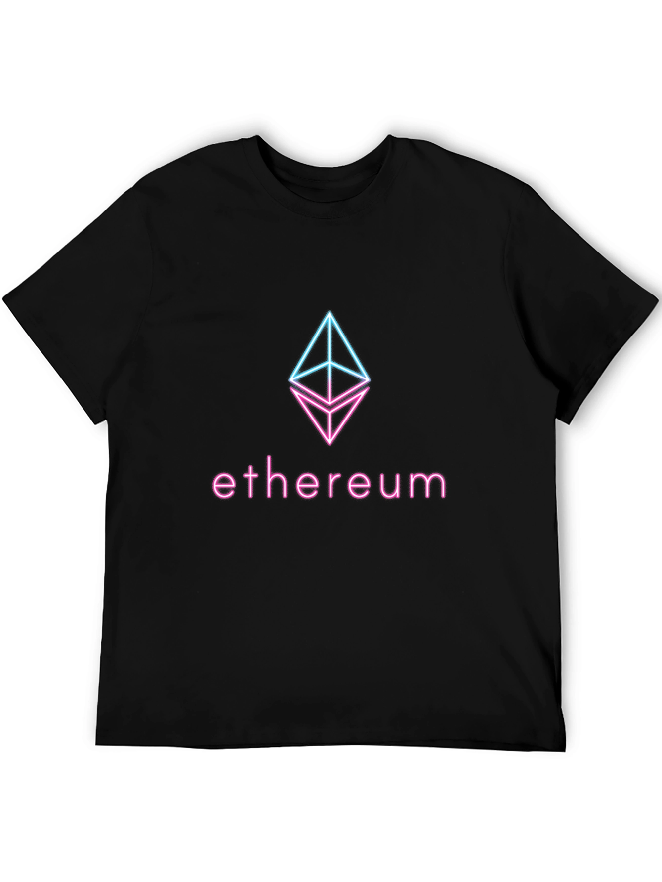 Ethereum Crypto Logo T-Shirt - Neon Design