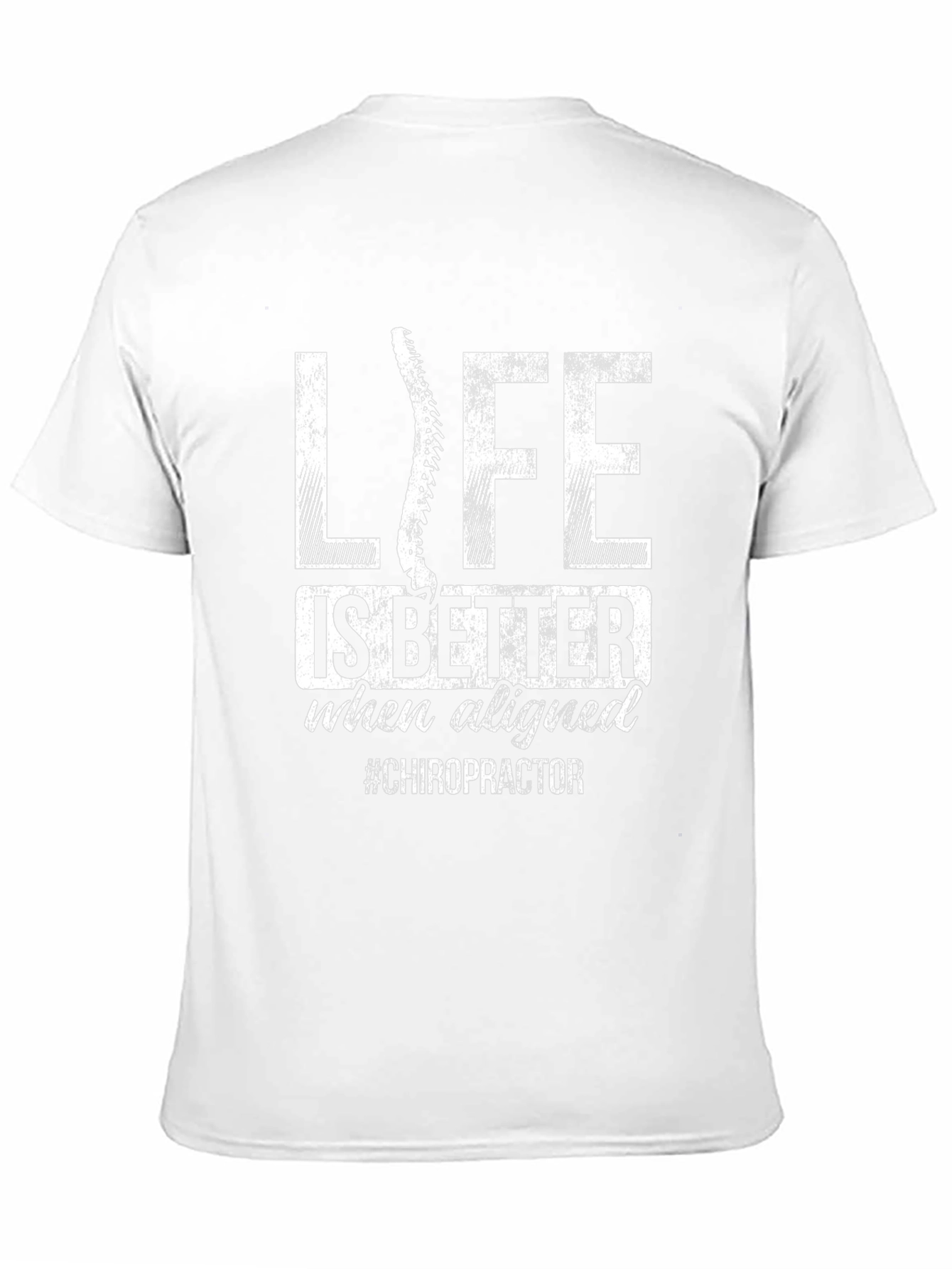 Chiropractor Life is Better Aligned Black T-Shirt