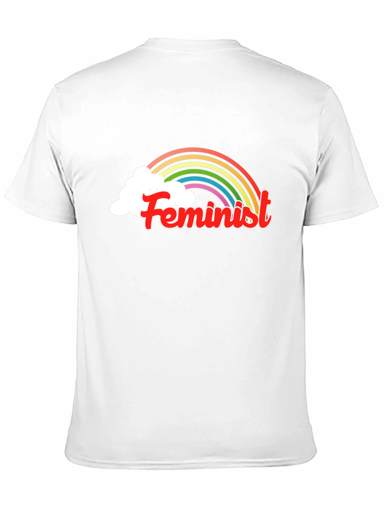 Feminist Rainbow T-Shirt - Black