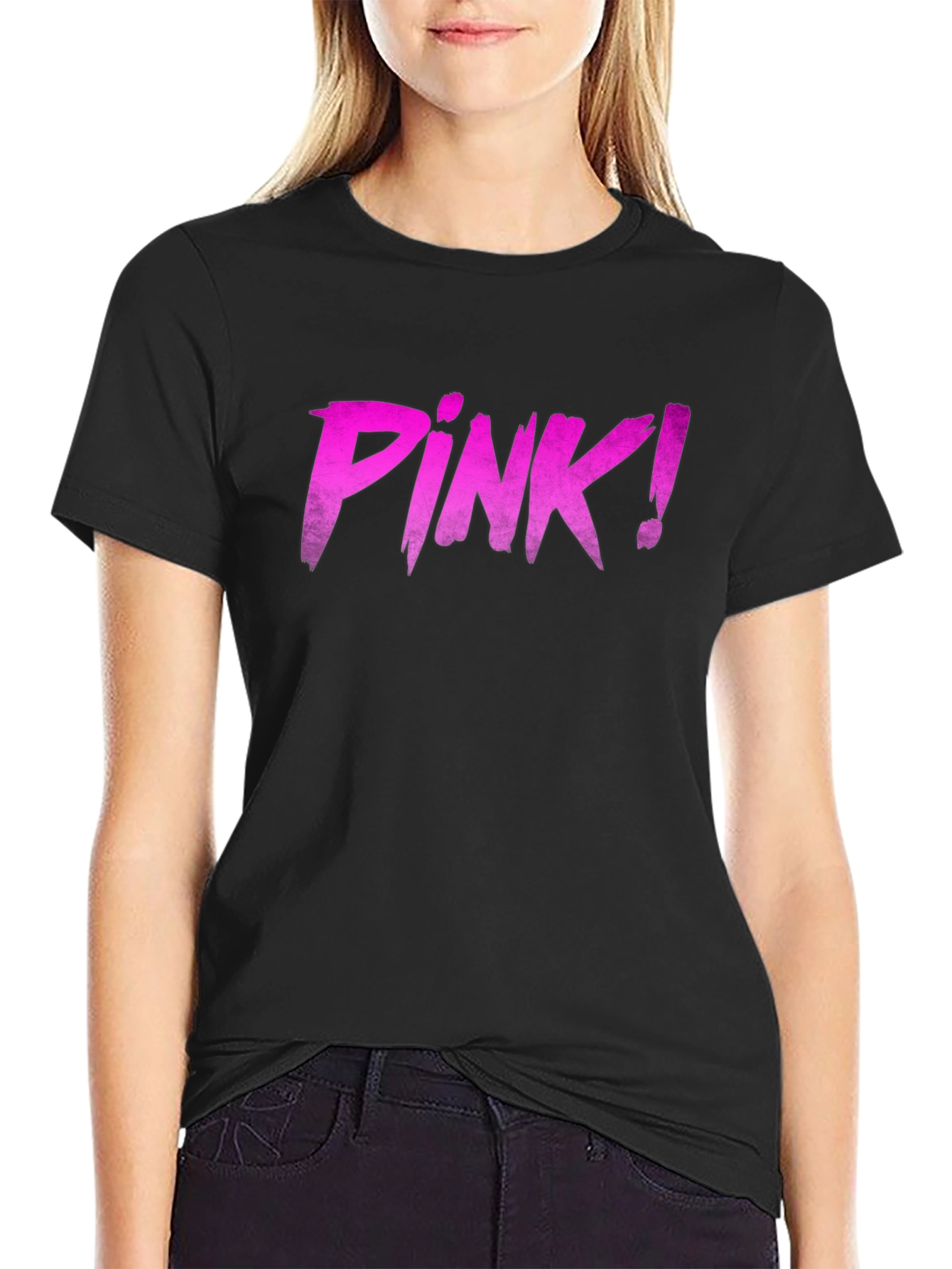 Pink! Graphic T-Shirt - Bold and Stylish Black Tee