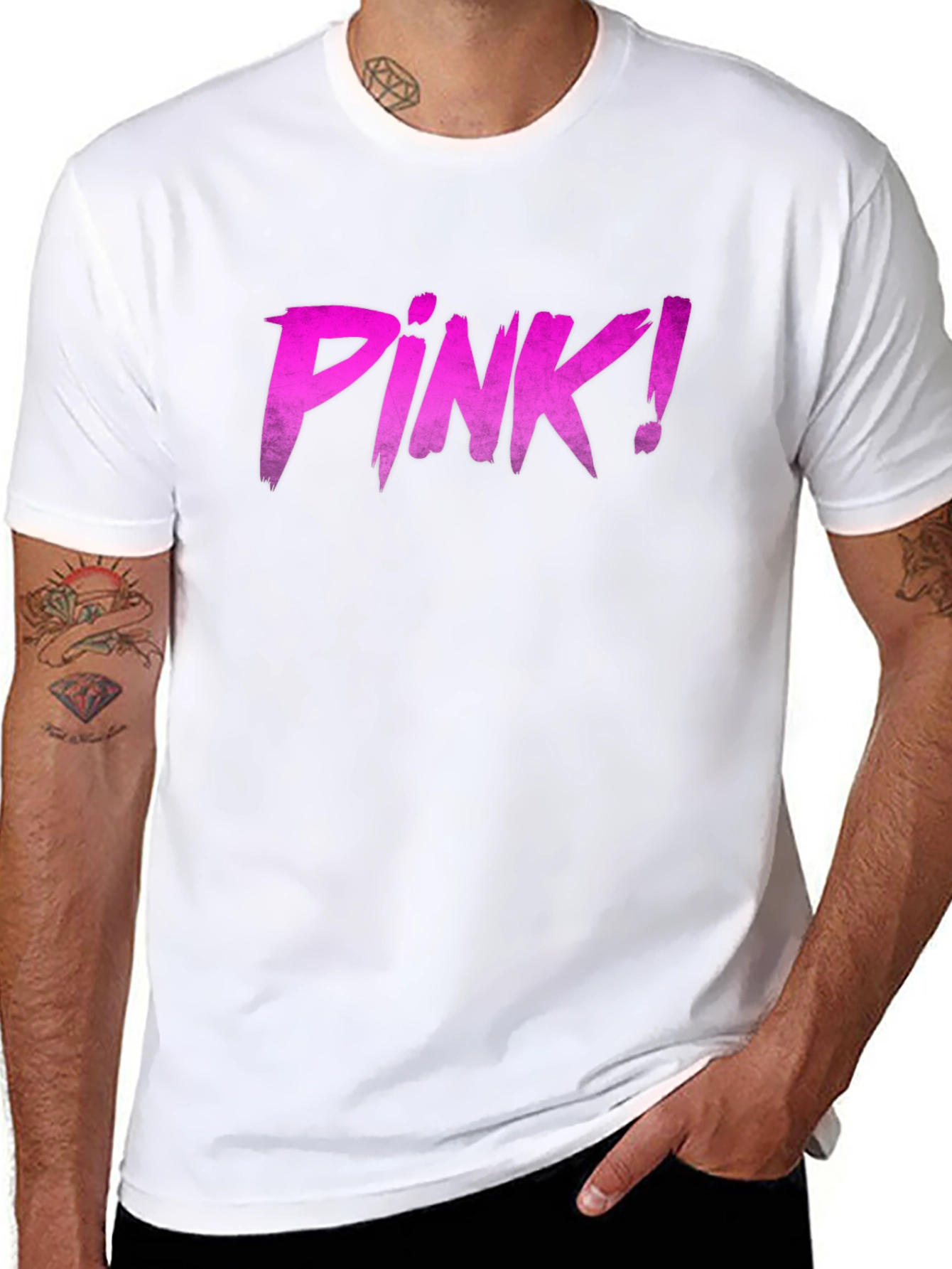 Pink! Graphic T-Shirt - Bold and Stylish Black Tee
