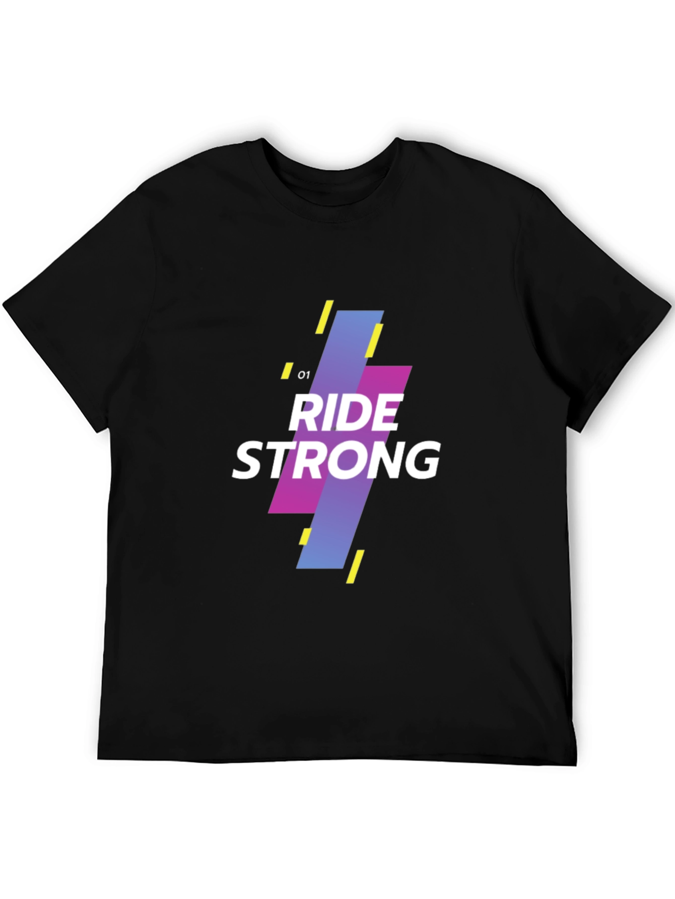 Ride Strong Graphic Tee - Black Cotton Blend