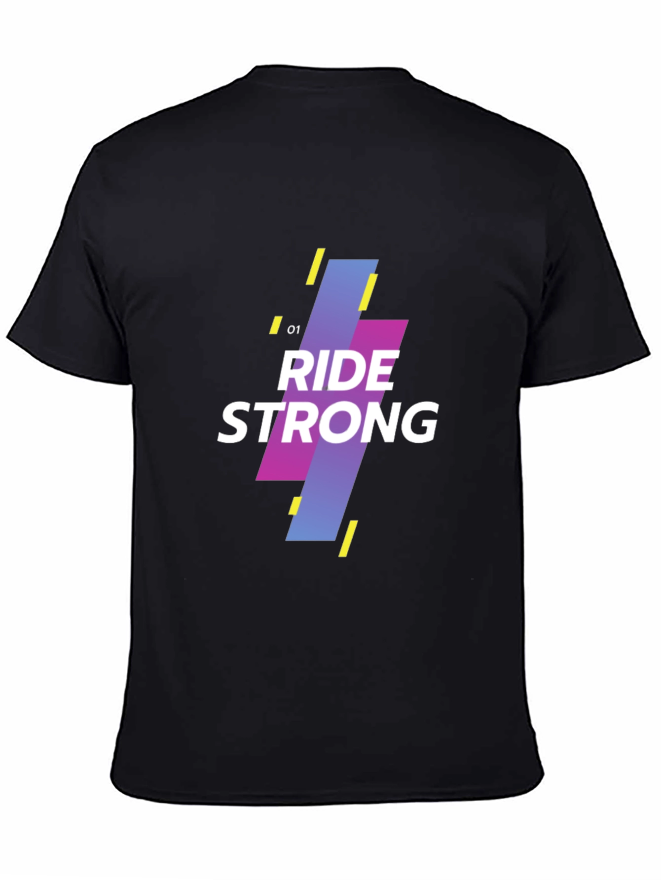Ride Strong Graphic Tee - Black Cotton Blend