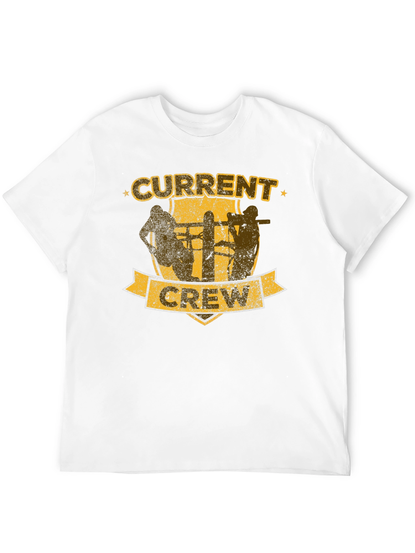 Current Crew Black Graphic T-Shirt