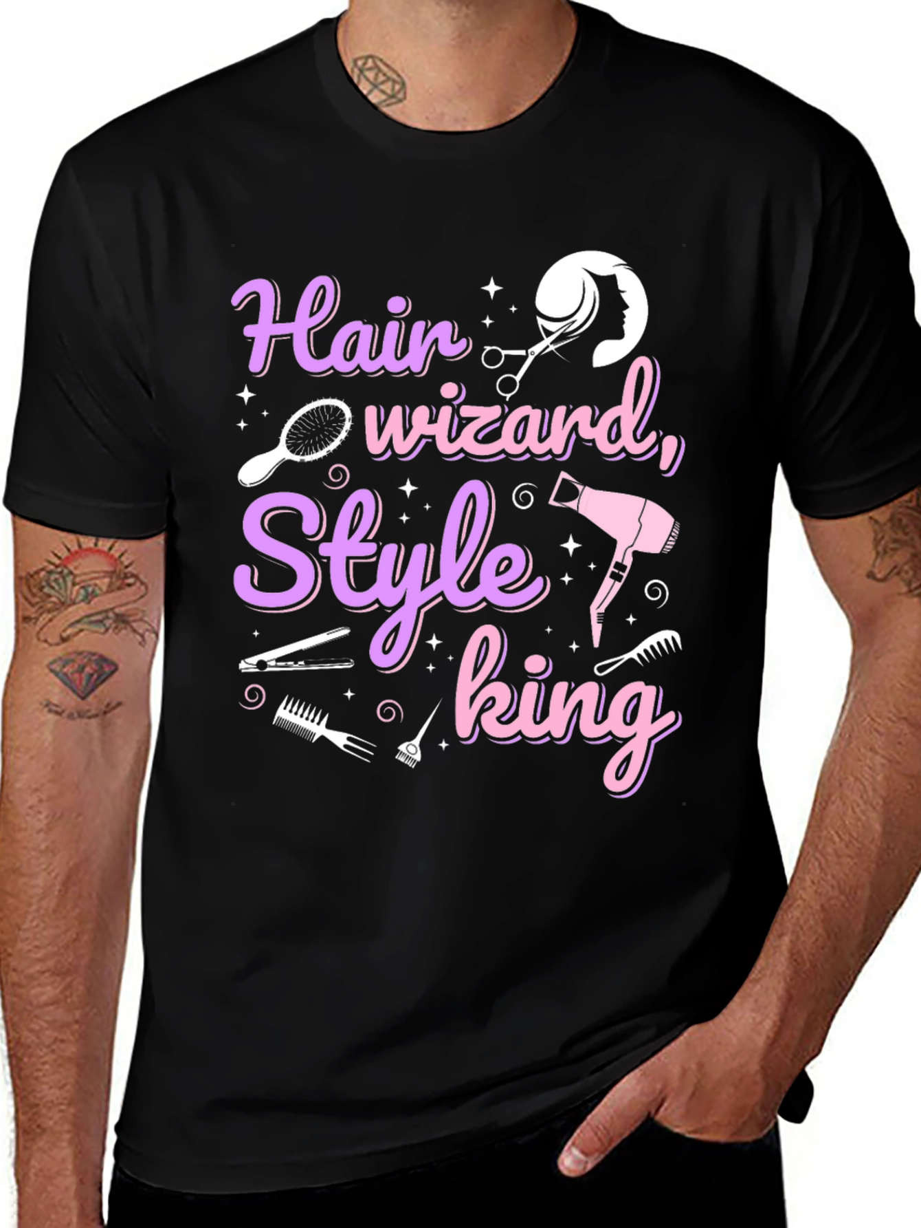 Hair Wizard Style King Tee