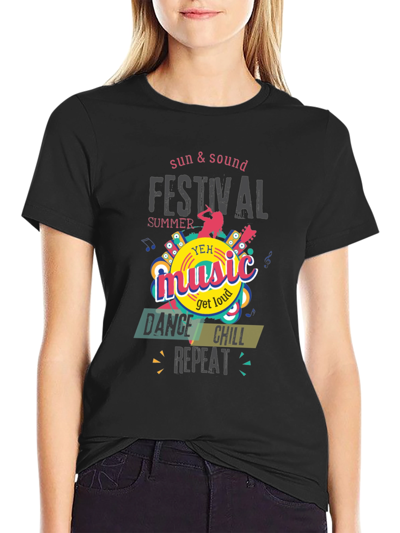 Summer Music Festival T-Shirt - Dance Chill Repeat