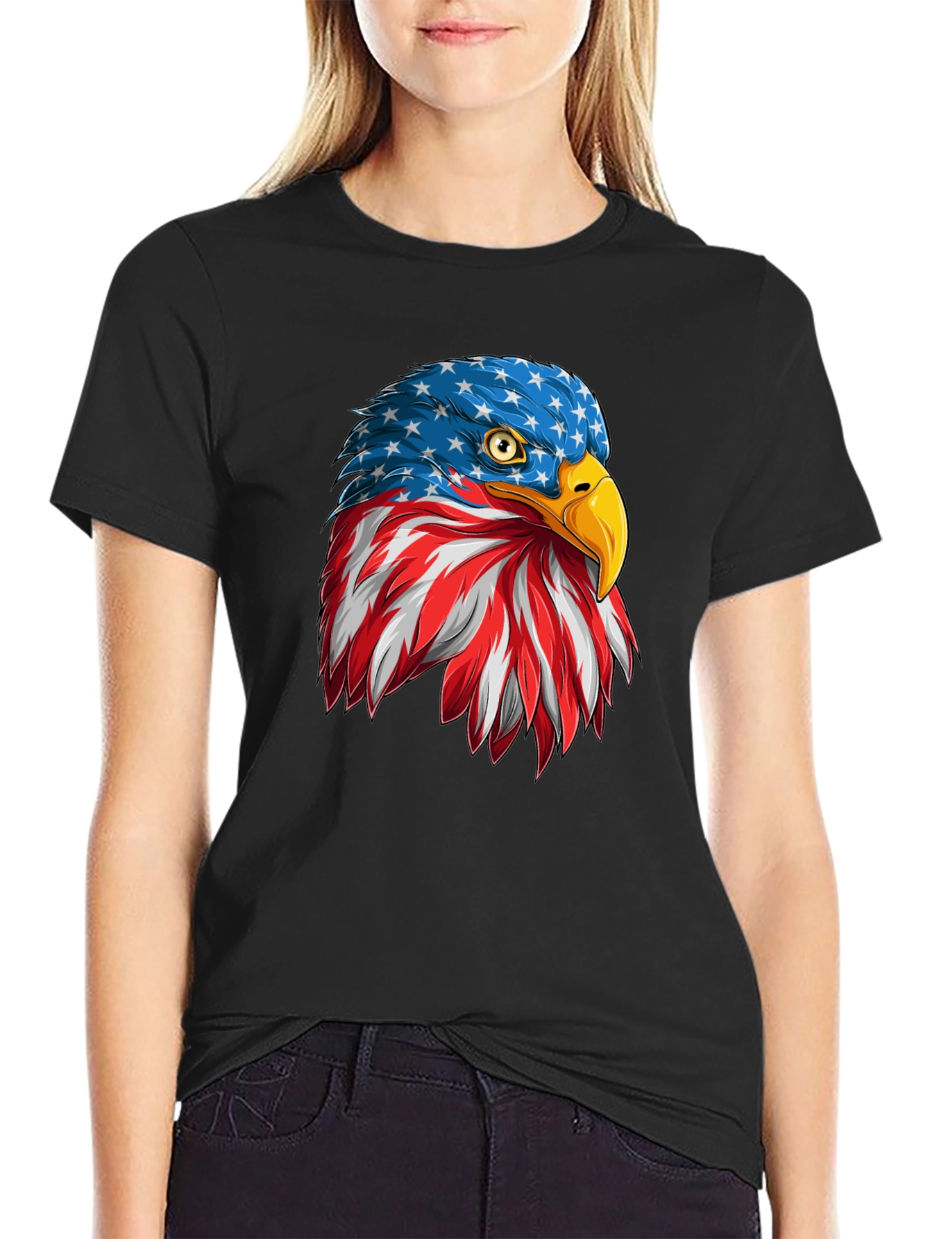 American Eagle Patriotic Graphic Tee