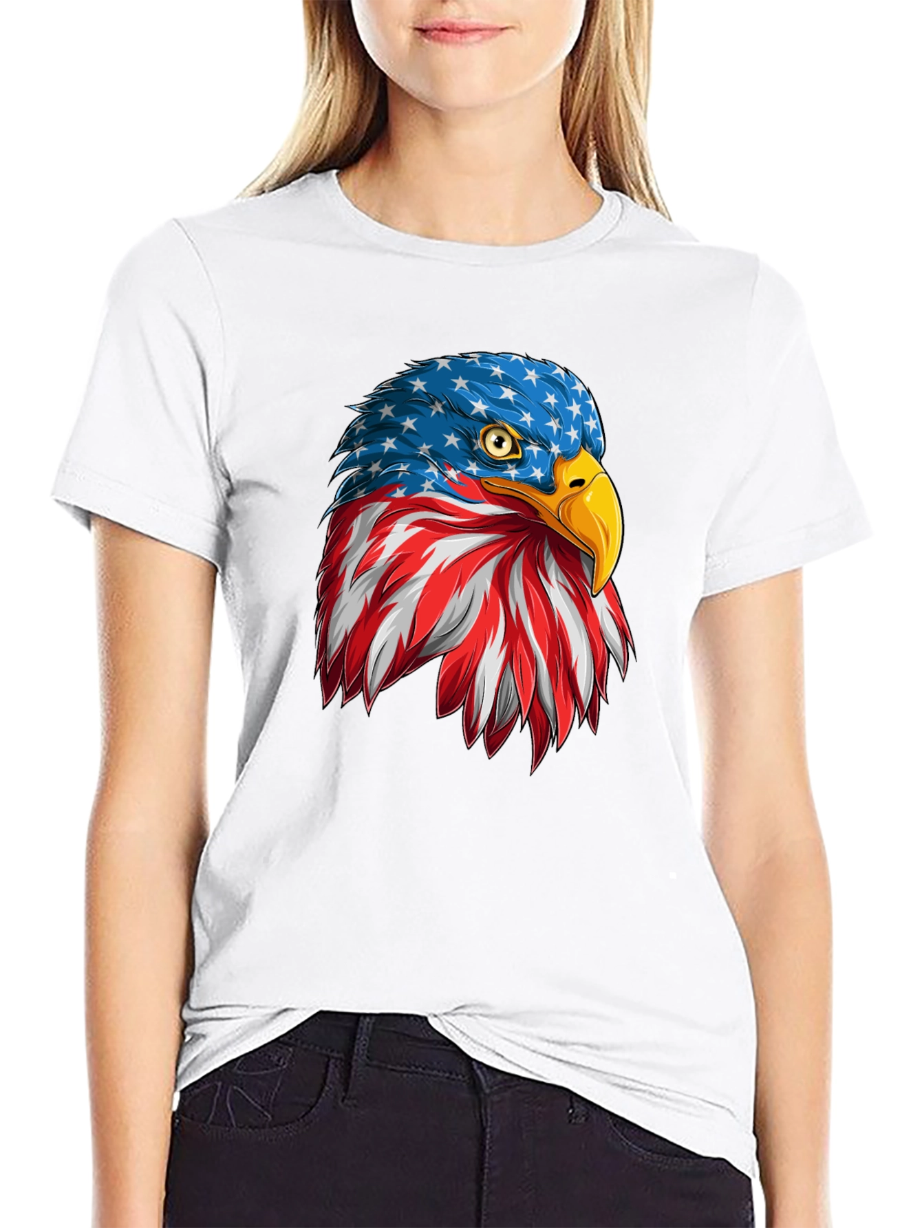 American Eagle Patriotic Graphic Tee