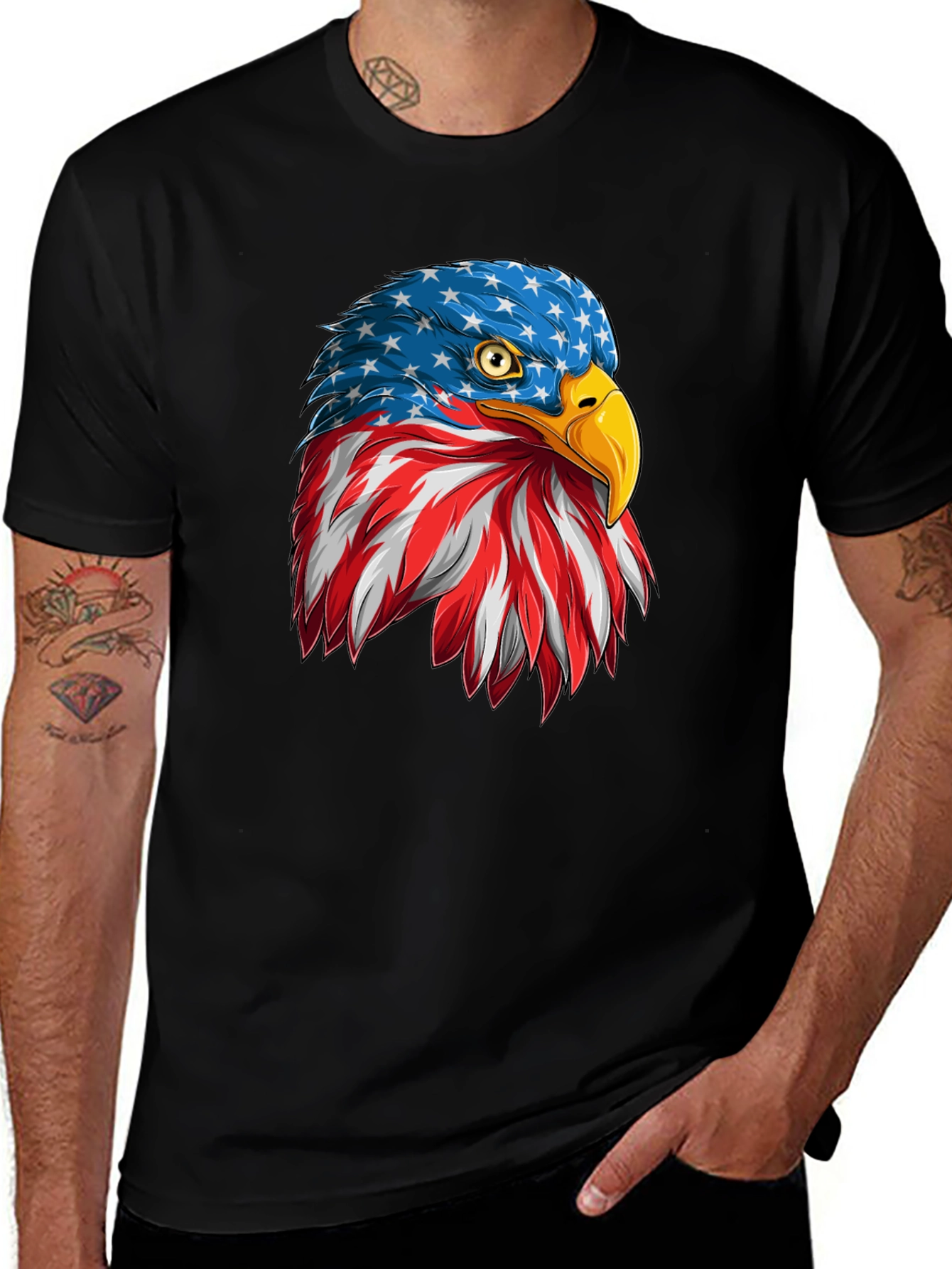 American Eagle Patriotic Graphic Tee