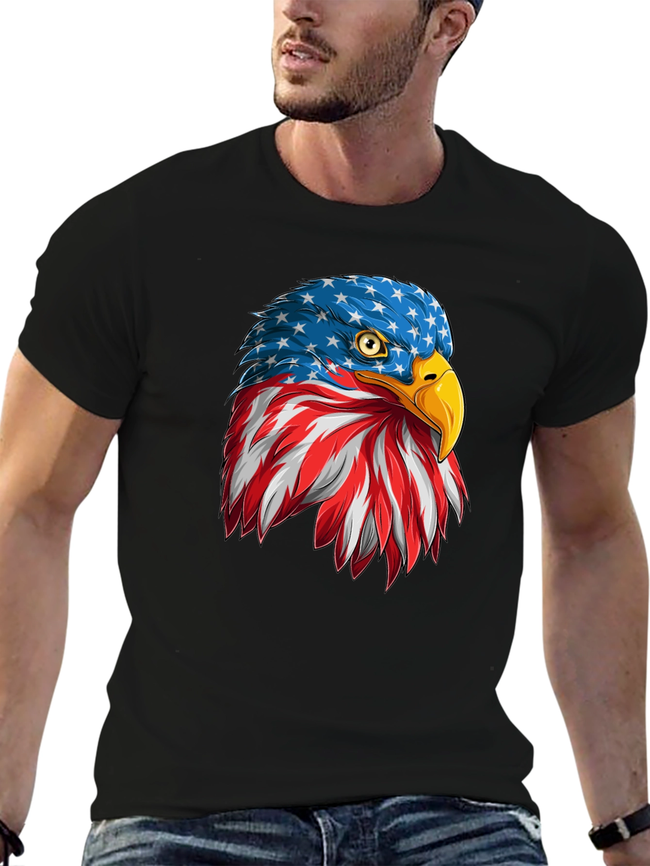 American Eagle Patriotic Graphic Tee