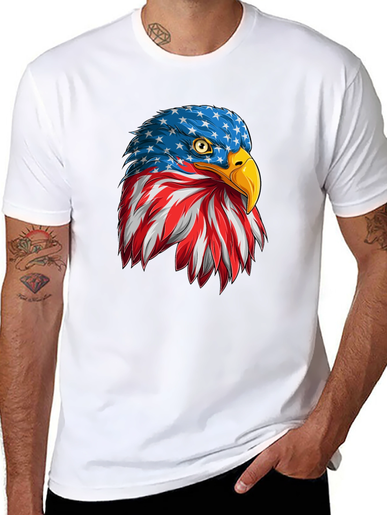 American Eagle Patriotic Graphic Tee