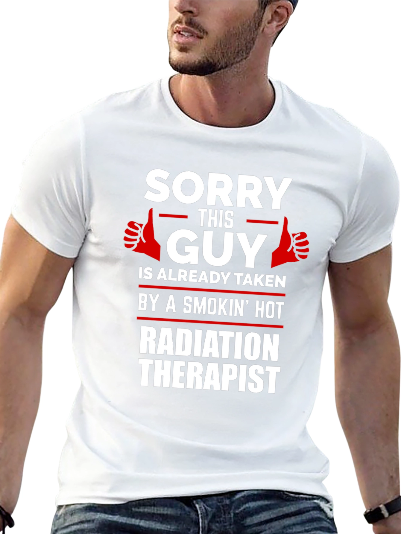 Sorry This Guy Taken Radiation Therapist Novelty T-Shirt
