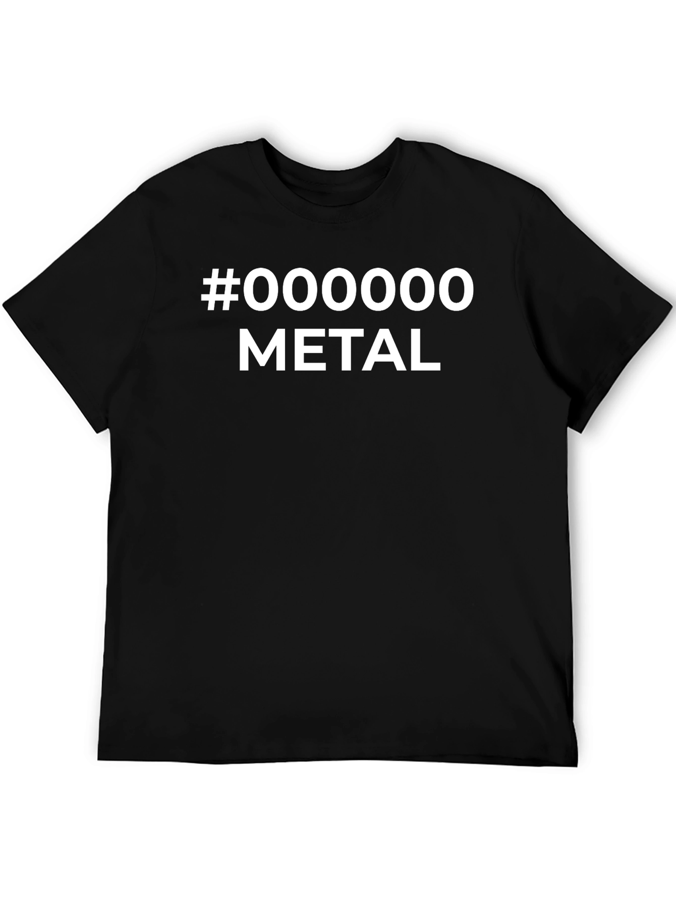 Metal Hex Code Black Graphic Tee