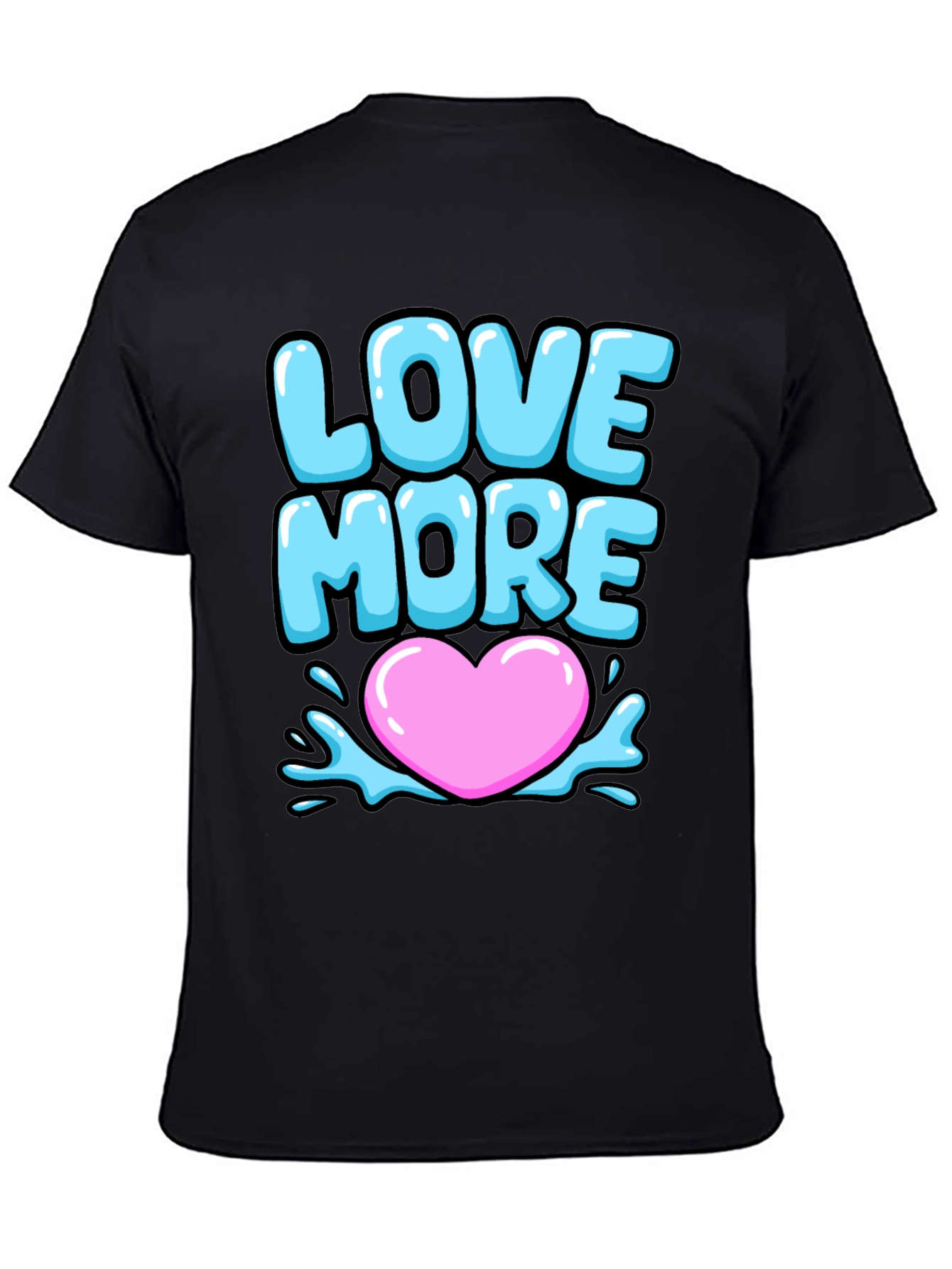 Love More Graphic Tee - Black