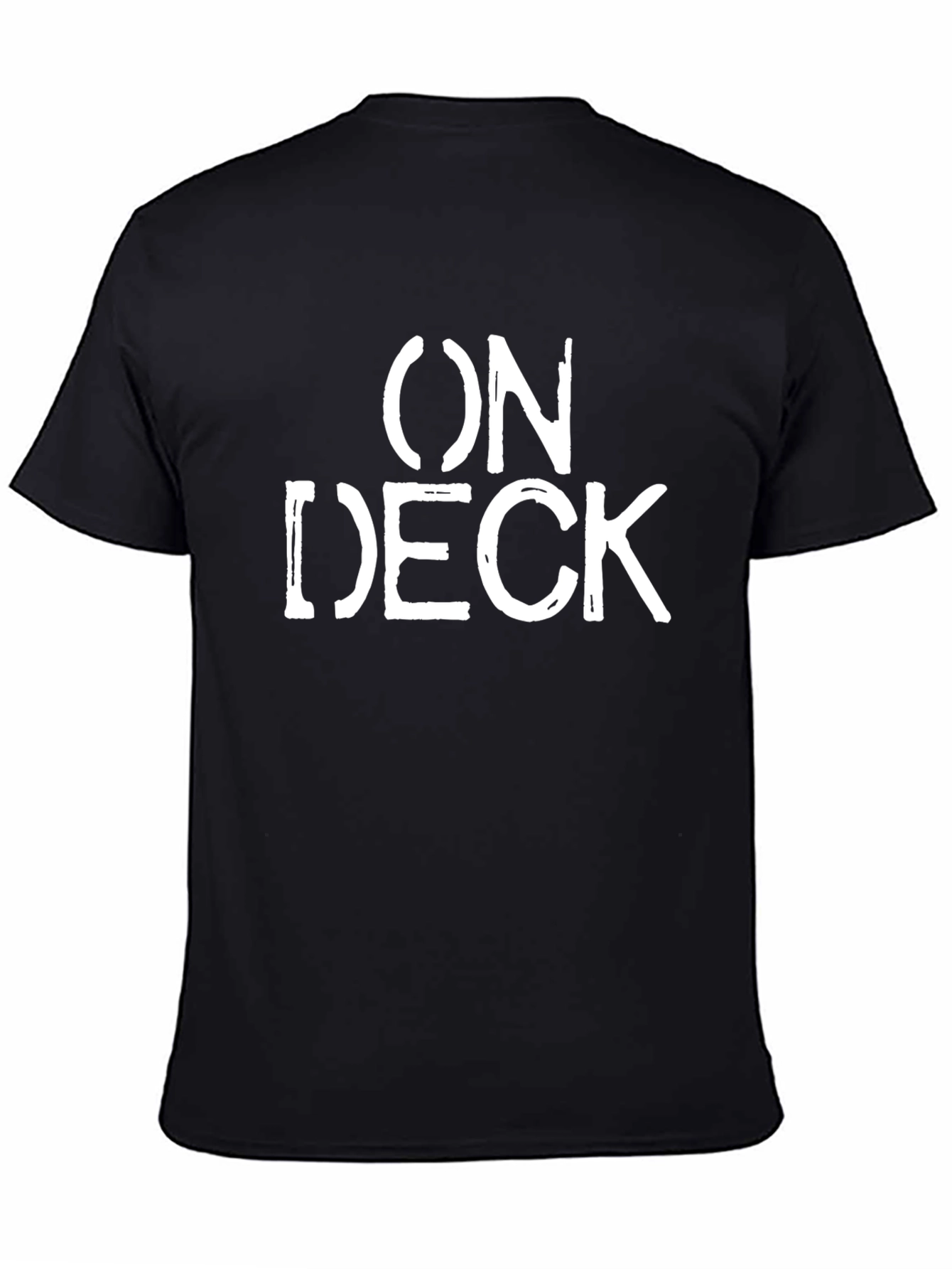 On Deck Graphic Tee - Casual Black T-Shirt