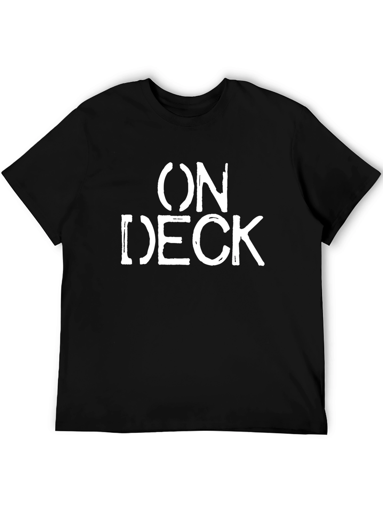 On Deck Graphic Tee - Casual Black T-Shirt