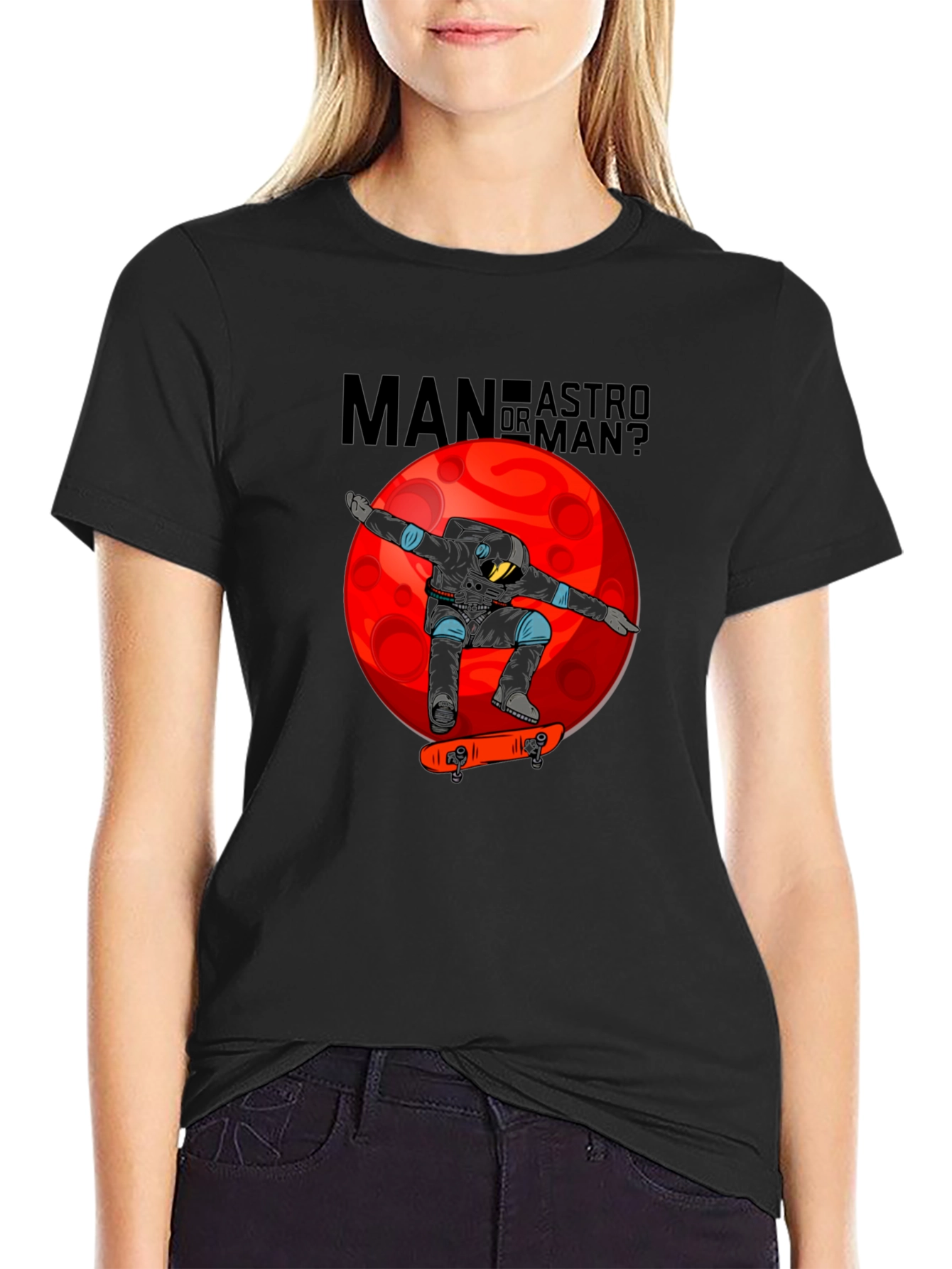 Astro Man Skate T-Shirt - Unique Graphic Tee