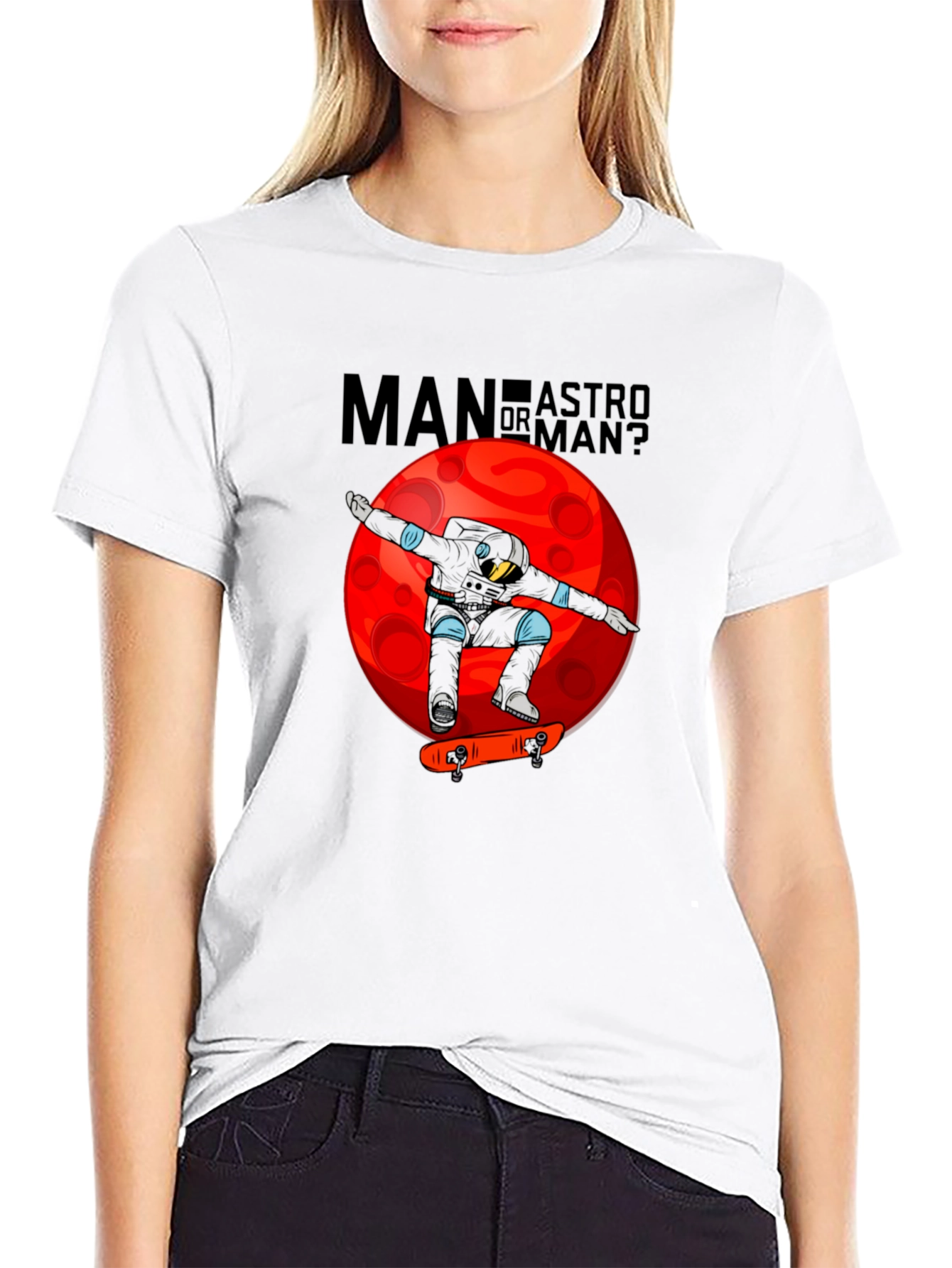 Astro Man Skate T-Shirt - Unique Graphic Tee