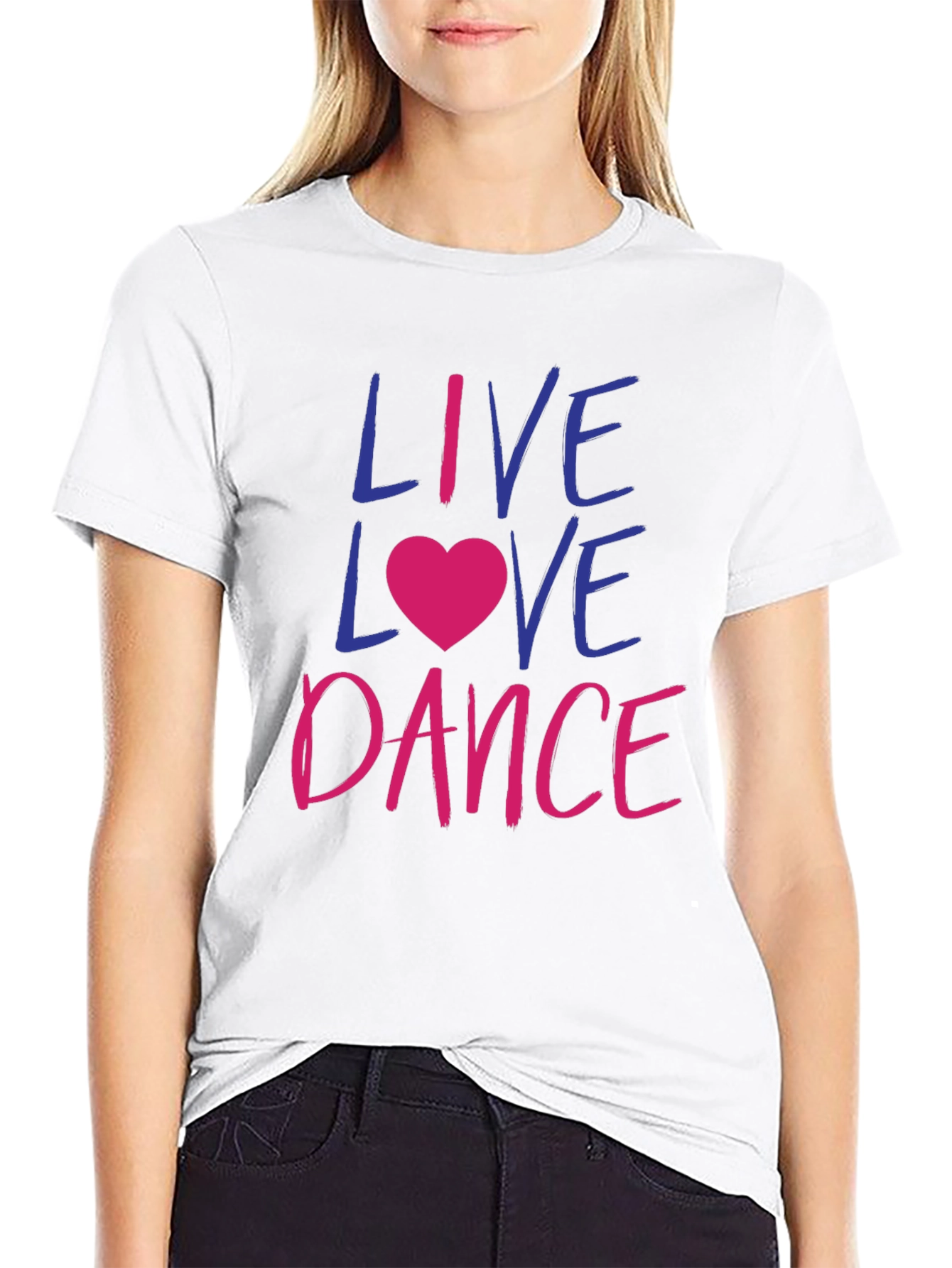 Live Love Dance Graphic Tee Shirt