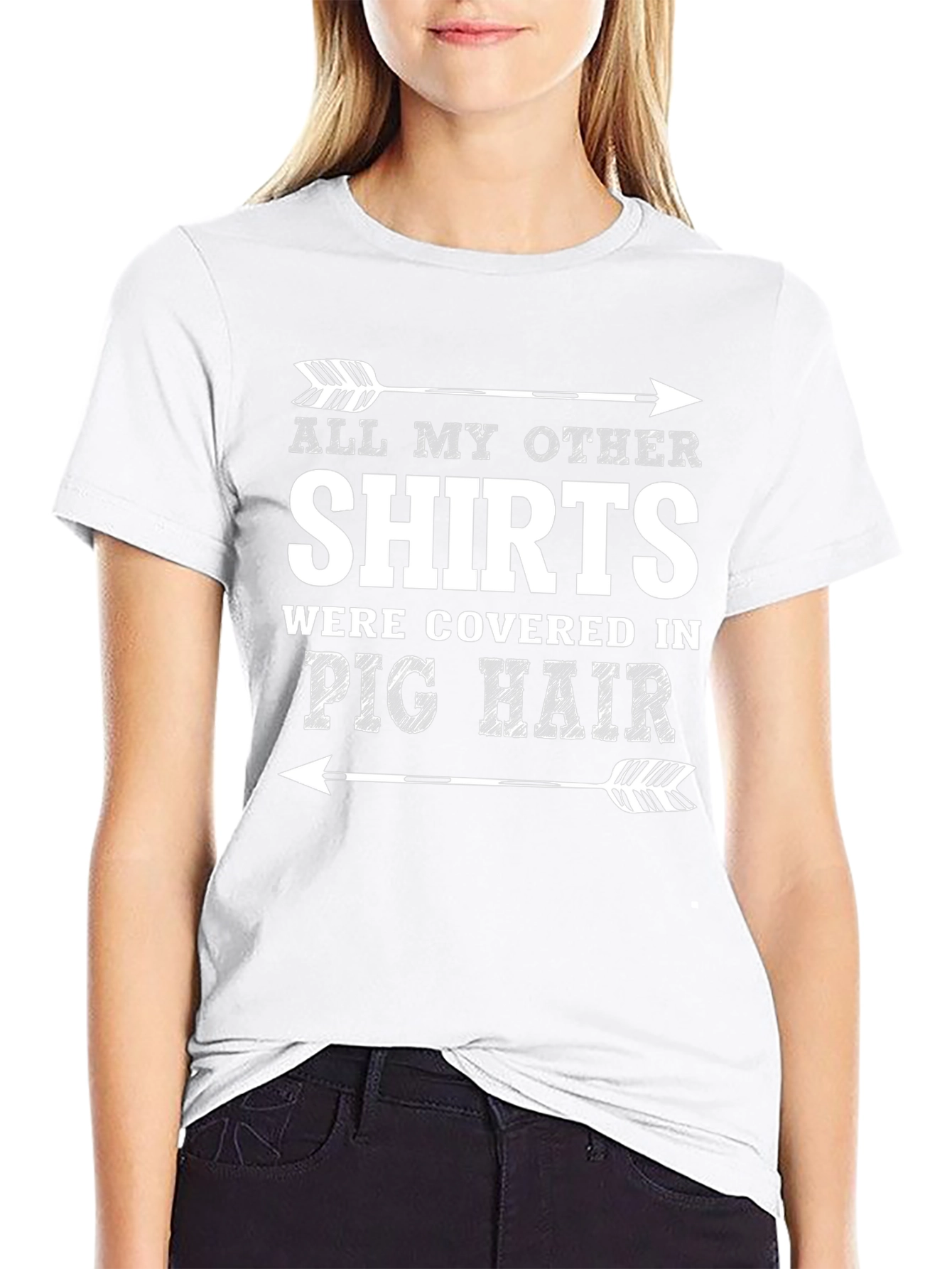 Funny Pig Hair T-Shirt