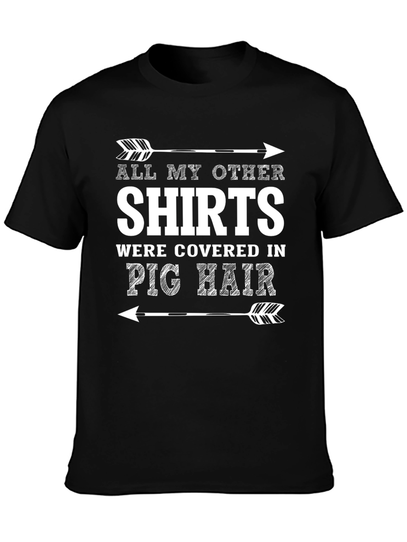 Funny Pig Hair T-Shirt