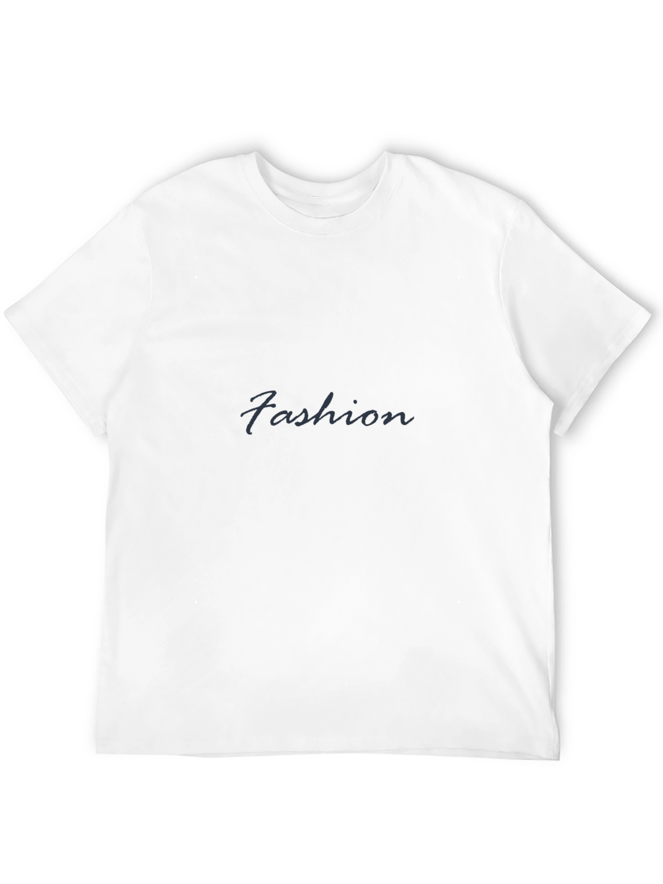 Fashion Black Crew Neck T-Shirt